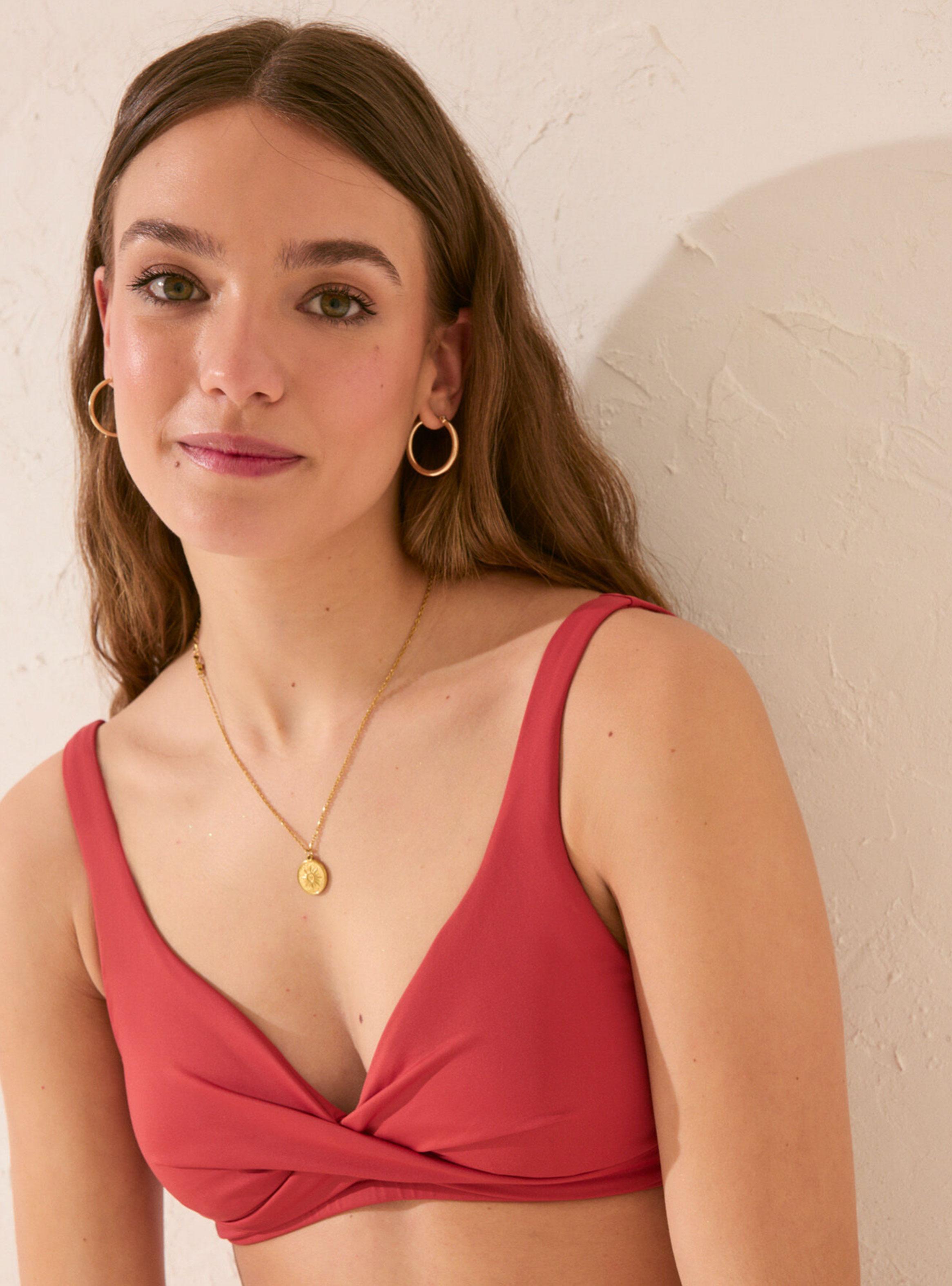 Top Bikini Halter Cruzado Nogal-2