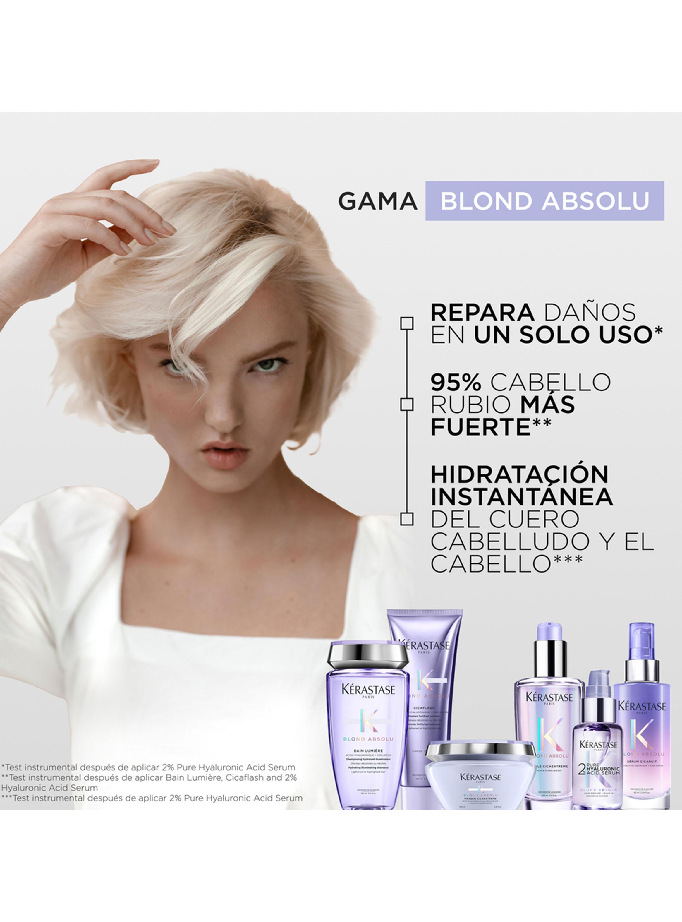 Set Reparación Cabello Rubio Blond Absolu Shampoo 80ml + Acondicionador 75ml + Serum 45ml Kérastase-5