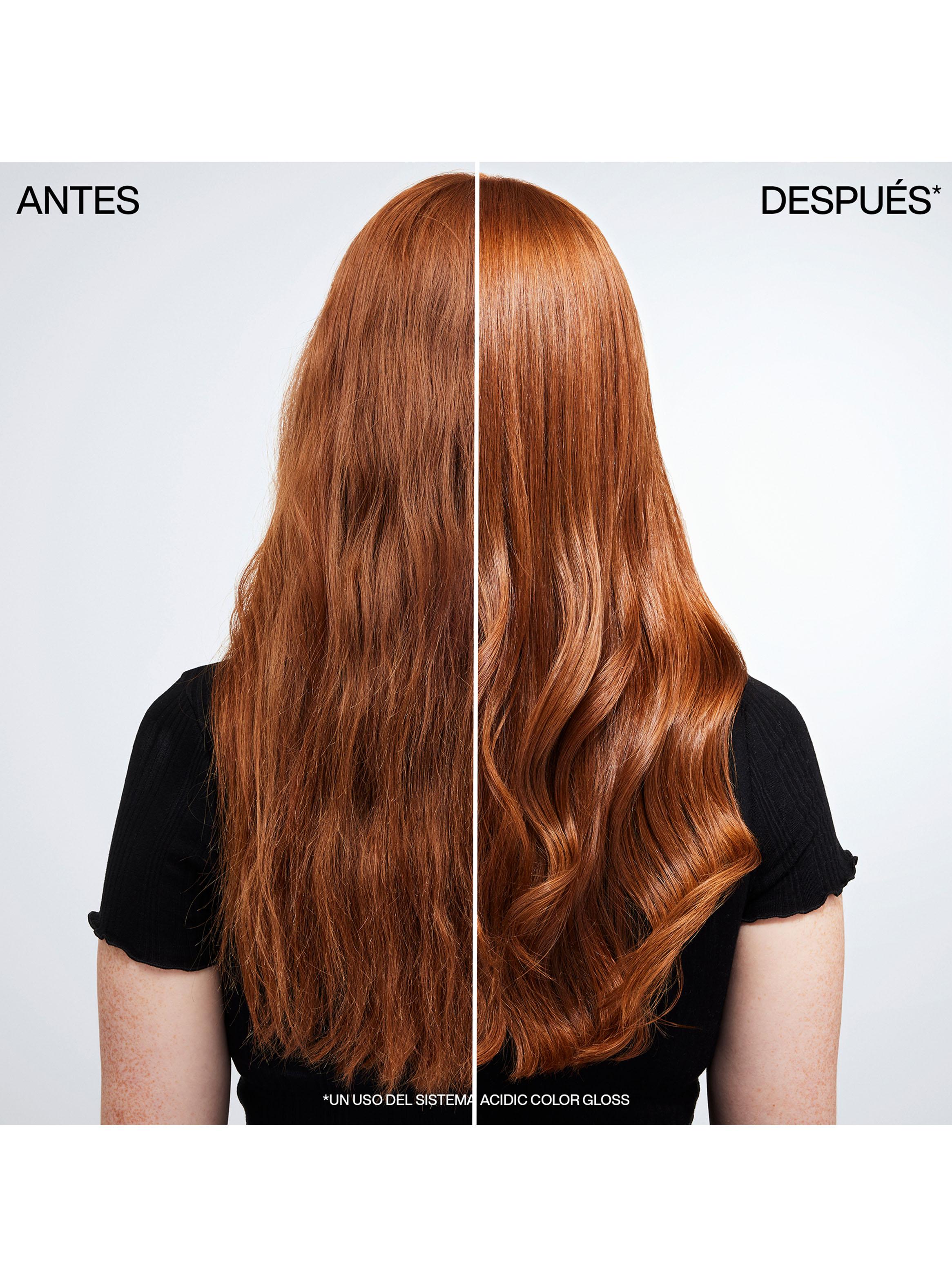 Set ACG Brillo Intenso Cabello Con Color Gloss Shampoo 300ml + Acondicionador 300ml Redken-3