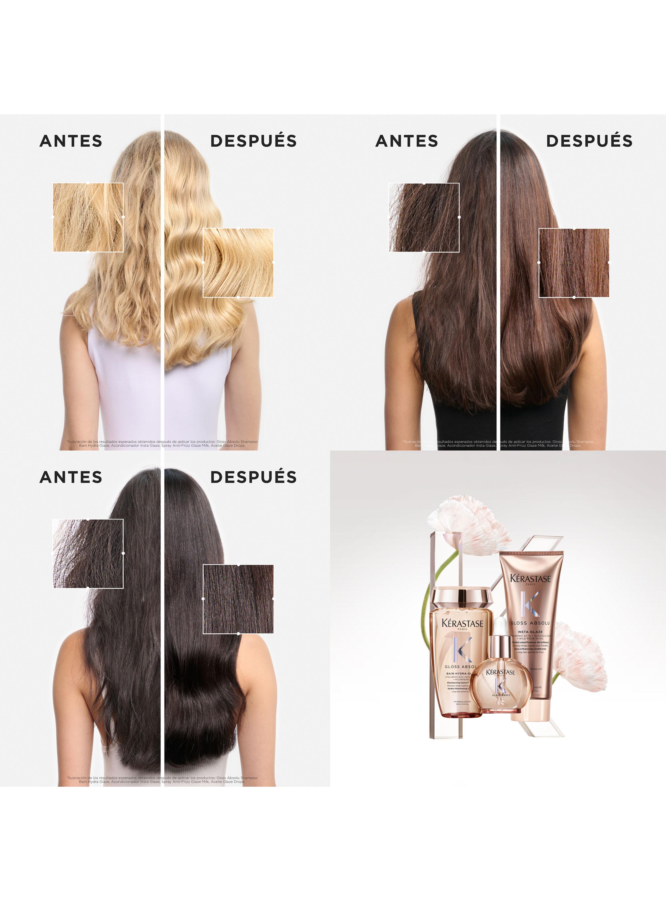 Shampoo Efecto Gloss Cabello con Tendencia al Frizz Gloss Absolu Bain Hydra-Glaze 250ml-4