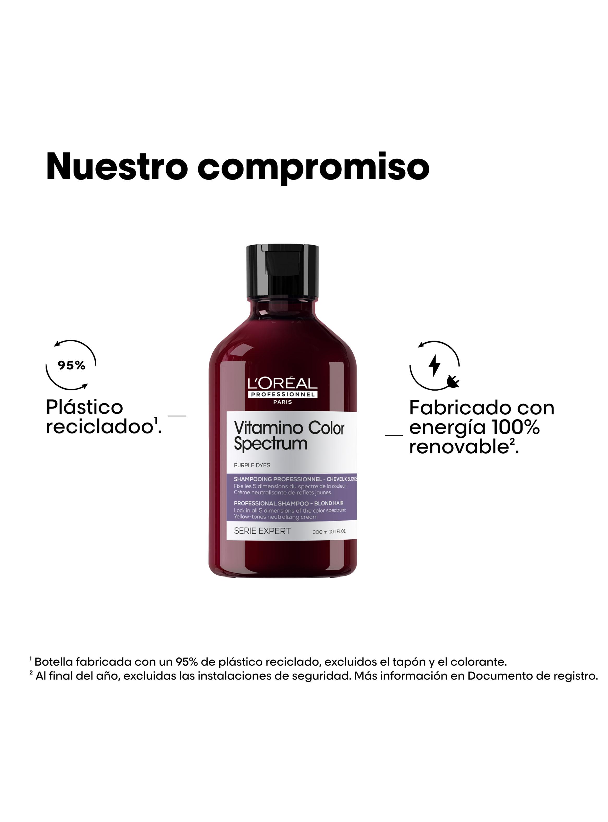 Shampoo Cuidado del Color Profundo Matizador Morado Vitamino Color Spectrum 300ml -4