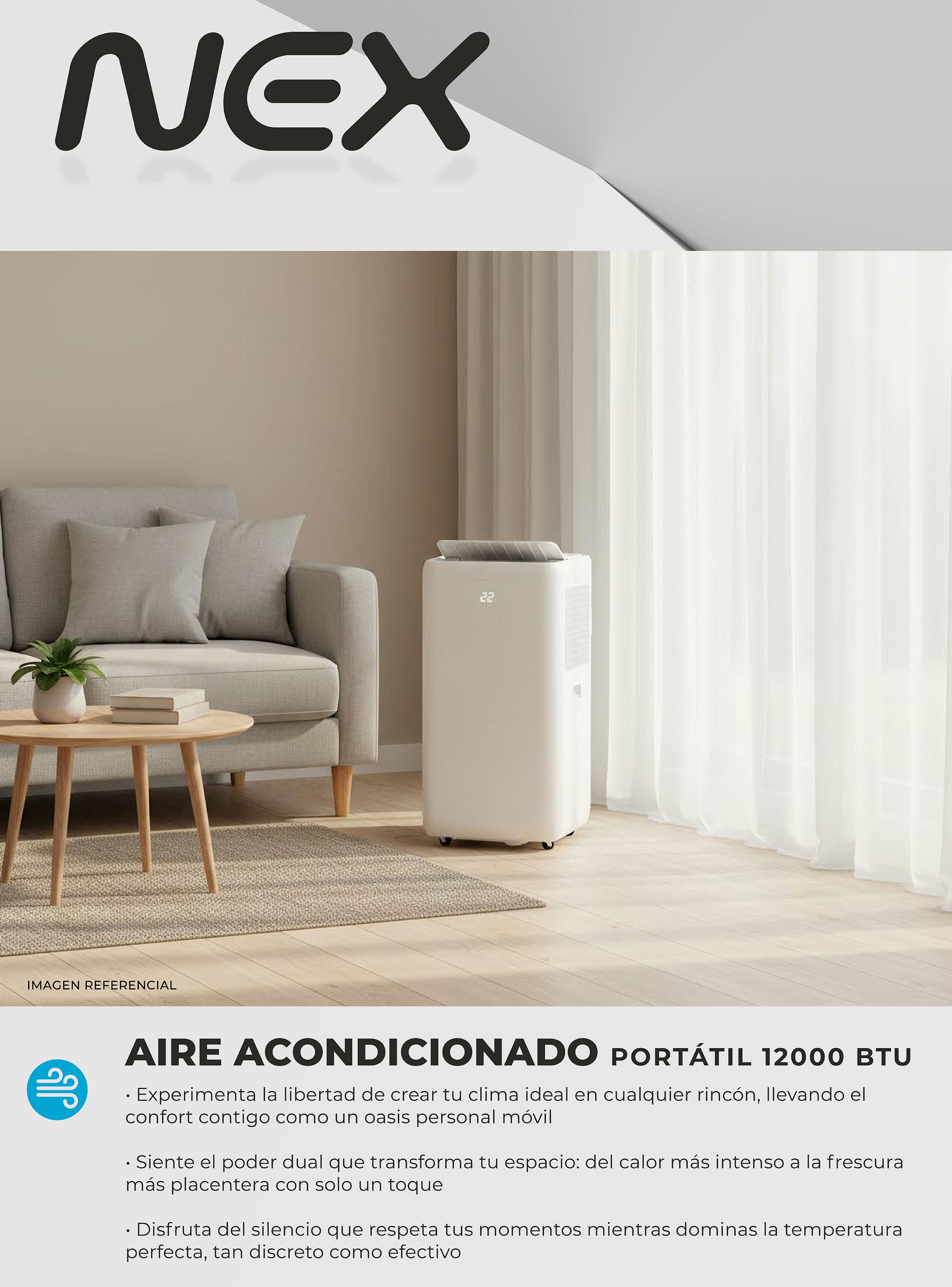 Aire Acondicionado Portátil Frío/Calor 12.000 BTU ACP12198-FC Blanco-4