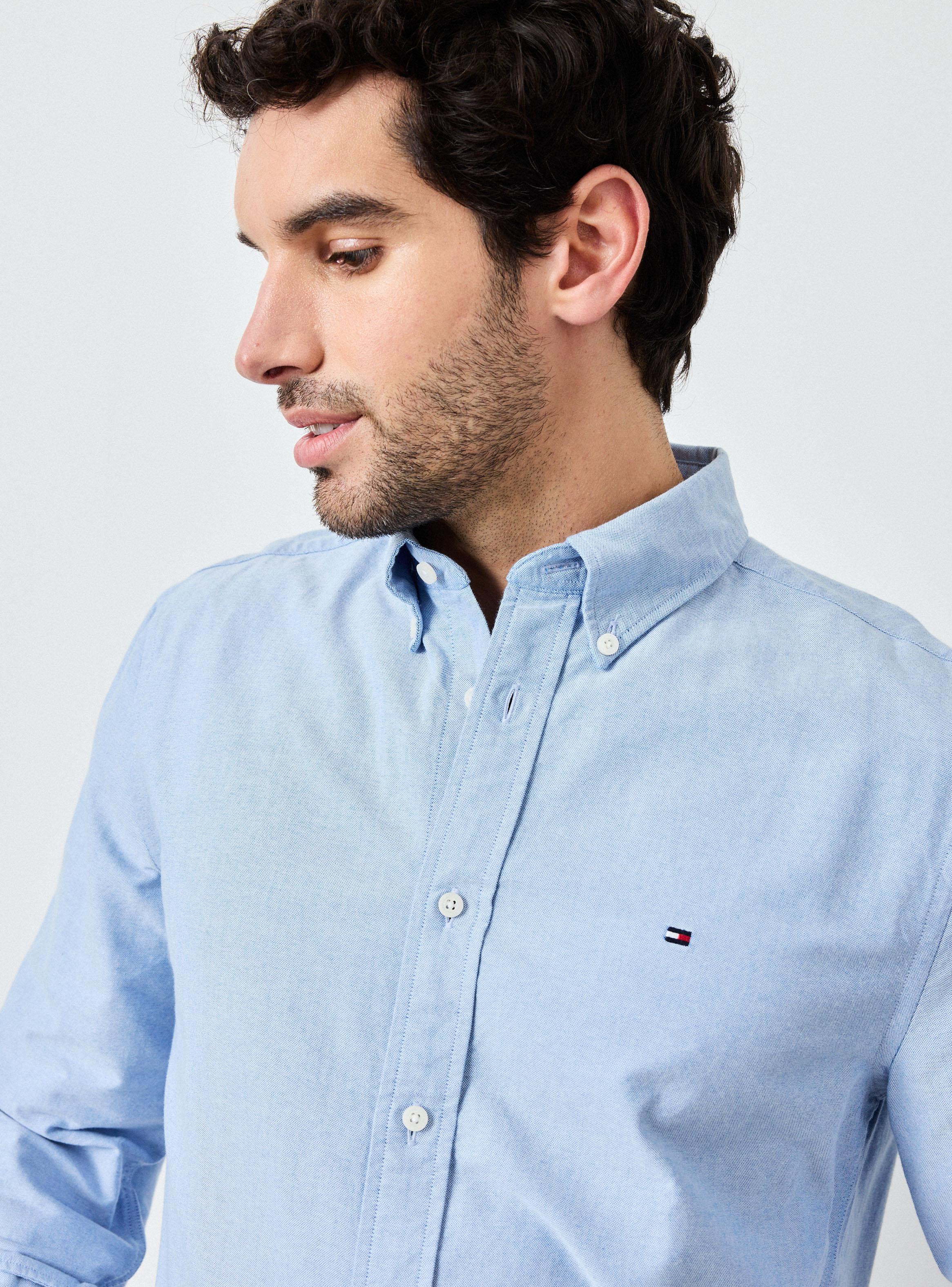 Camisa Logo Bordado Mini TH Regular Fit-2