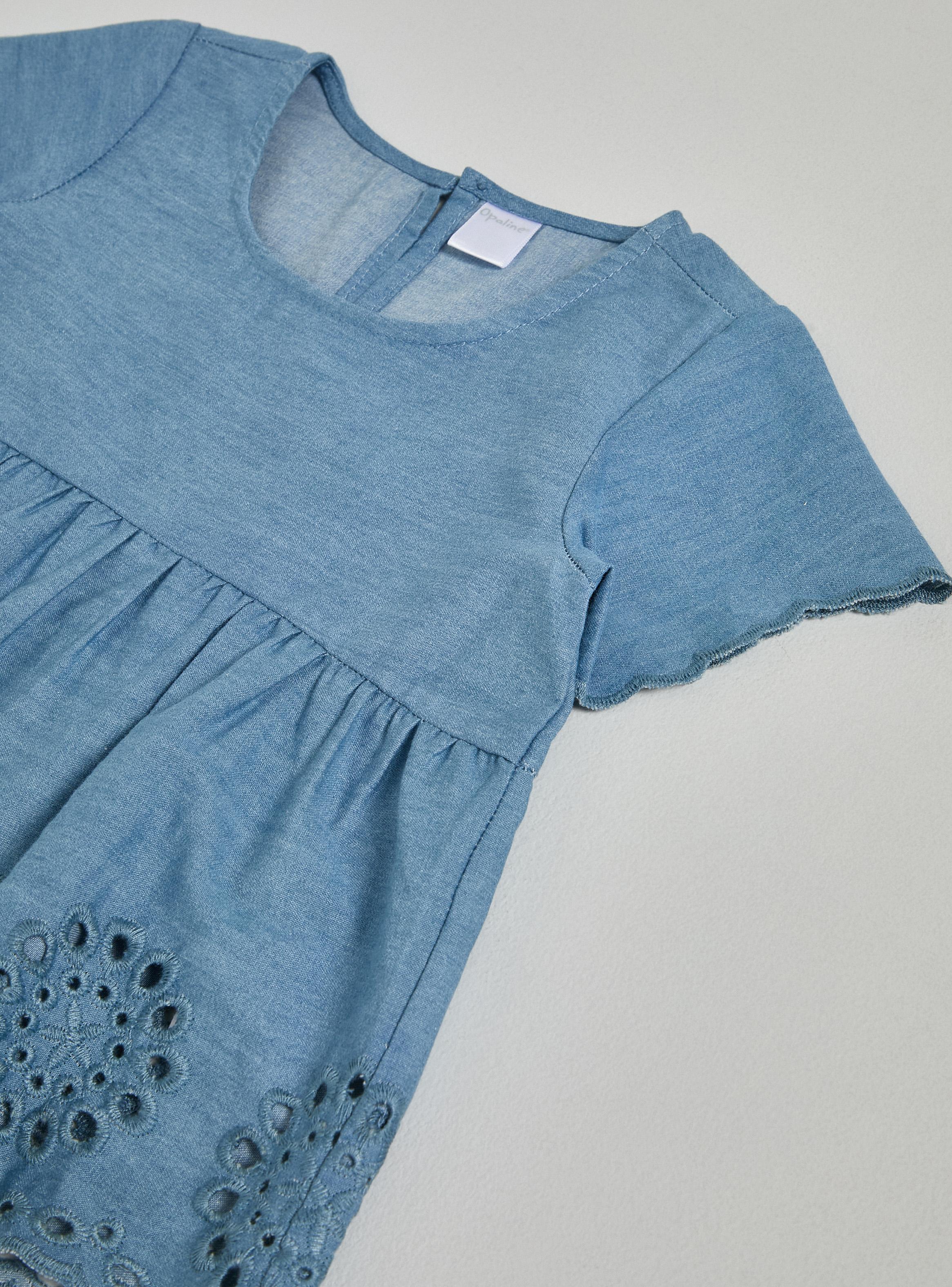 Blusa Denim Detalle Broderie-2