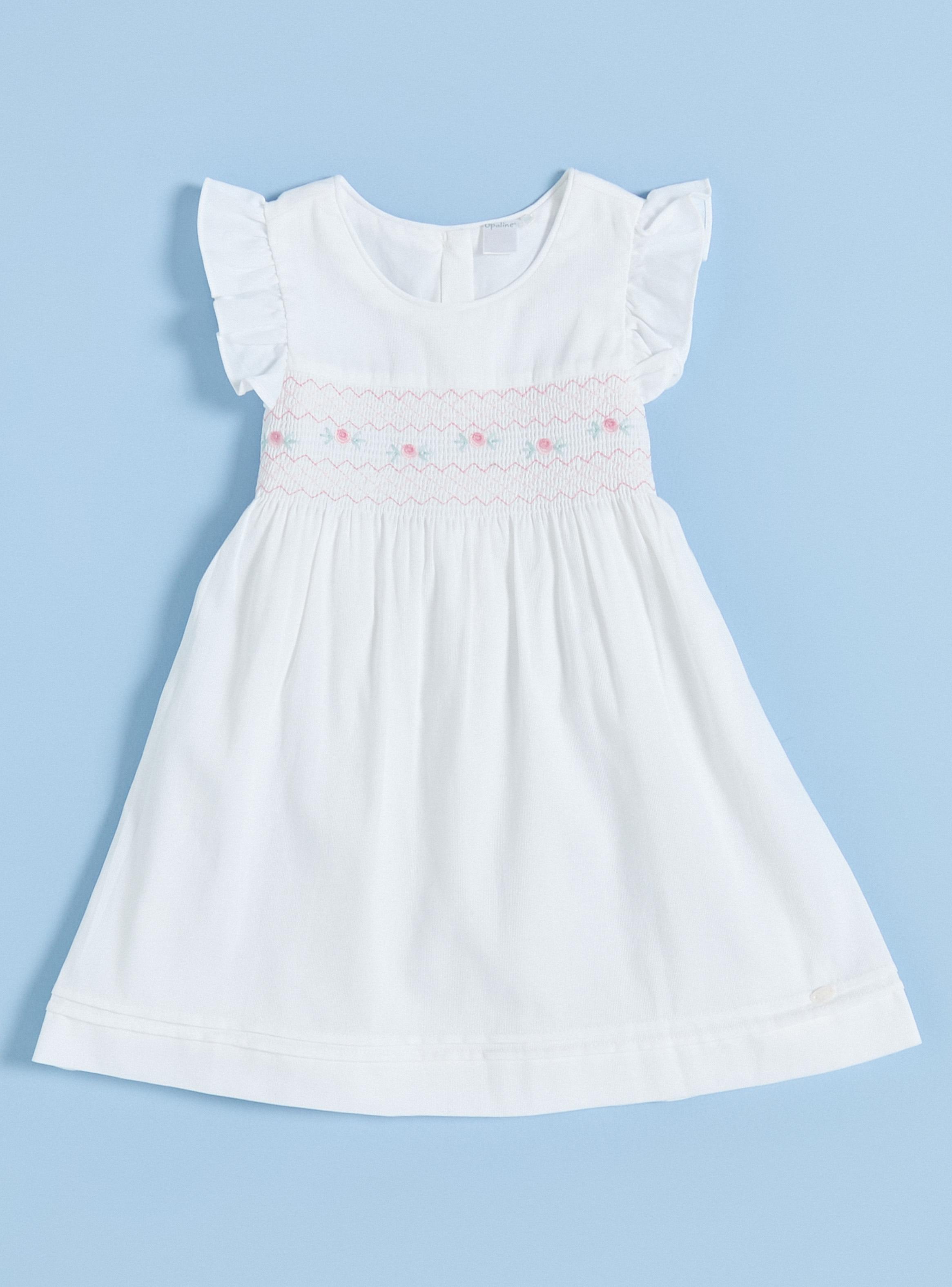 Vestido Bordado con Lazo y Calzón-0