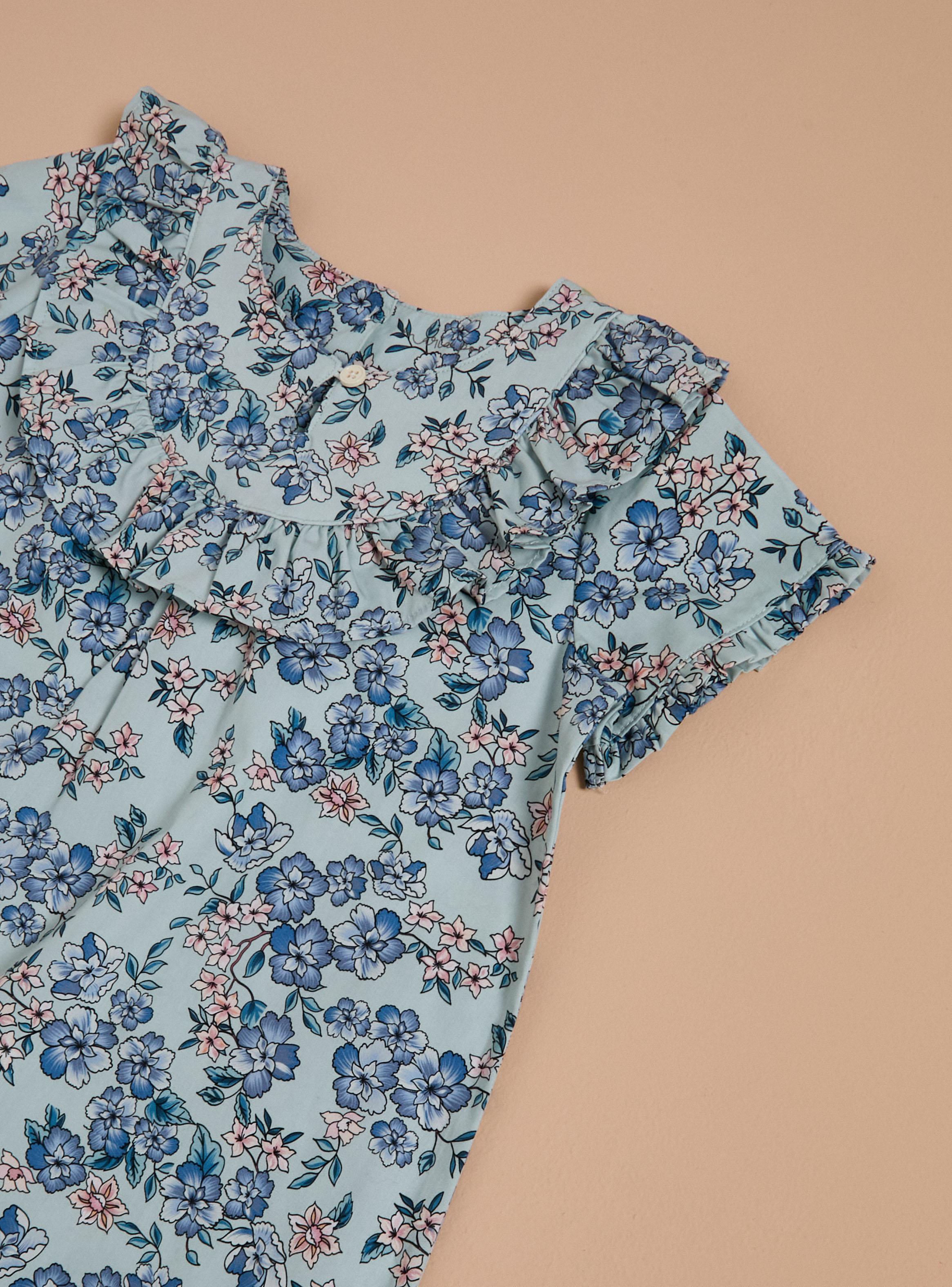 Vestido con Estampado Floral Niña-2