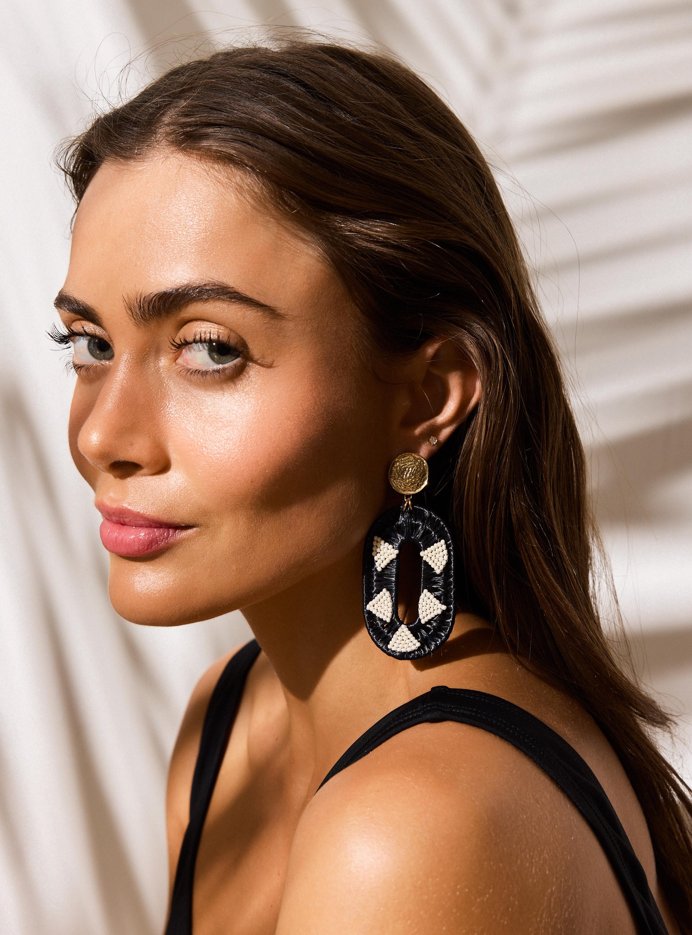 Aros Raffia y Mostacillas-2