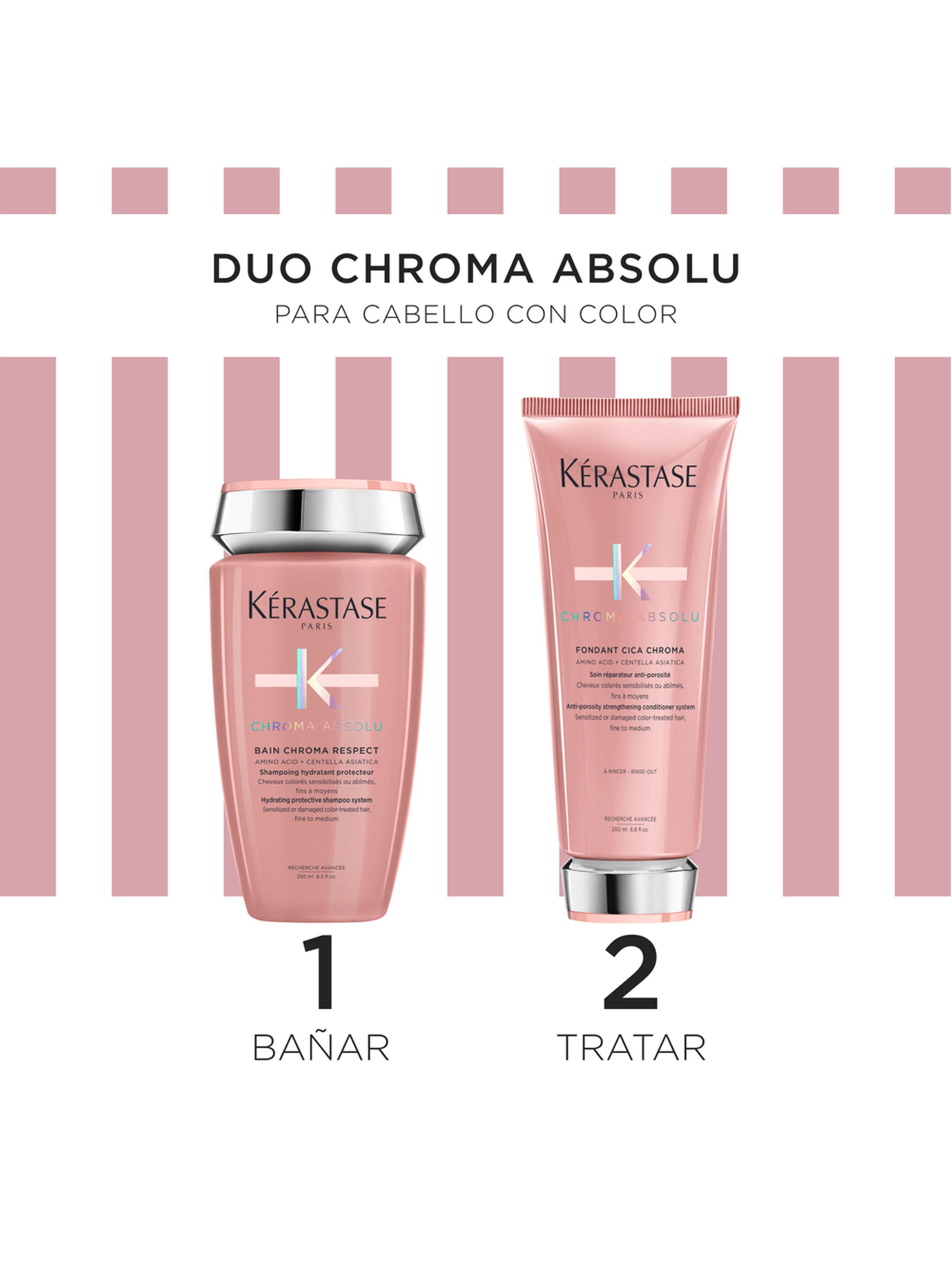 Cofre Cuidado Del Color Shampoo + Acondicionador Para Cabello Fino a Medio Chroma Absolu-2