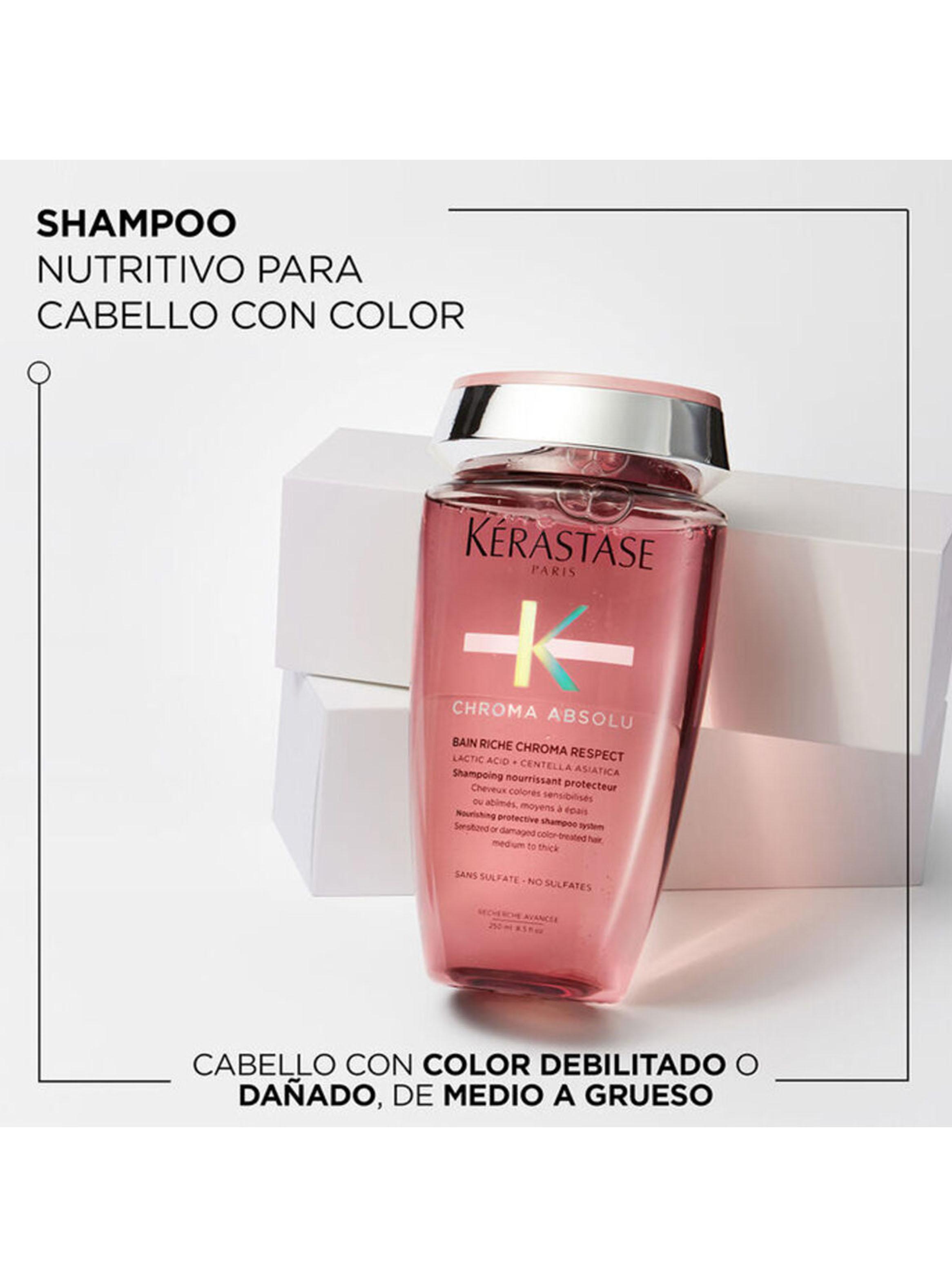 Cofre Cuidado Del Color Shampoo + Máscara + Texturizante Para Cabello Fino a Medio Chroma Absolu-4