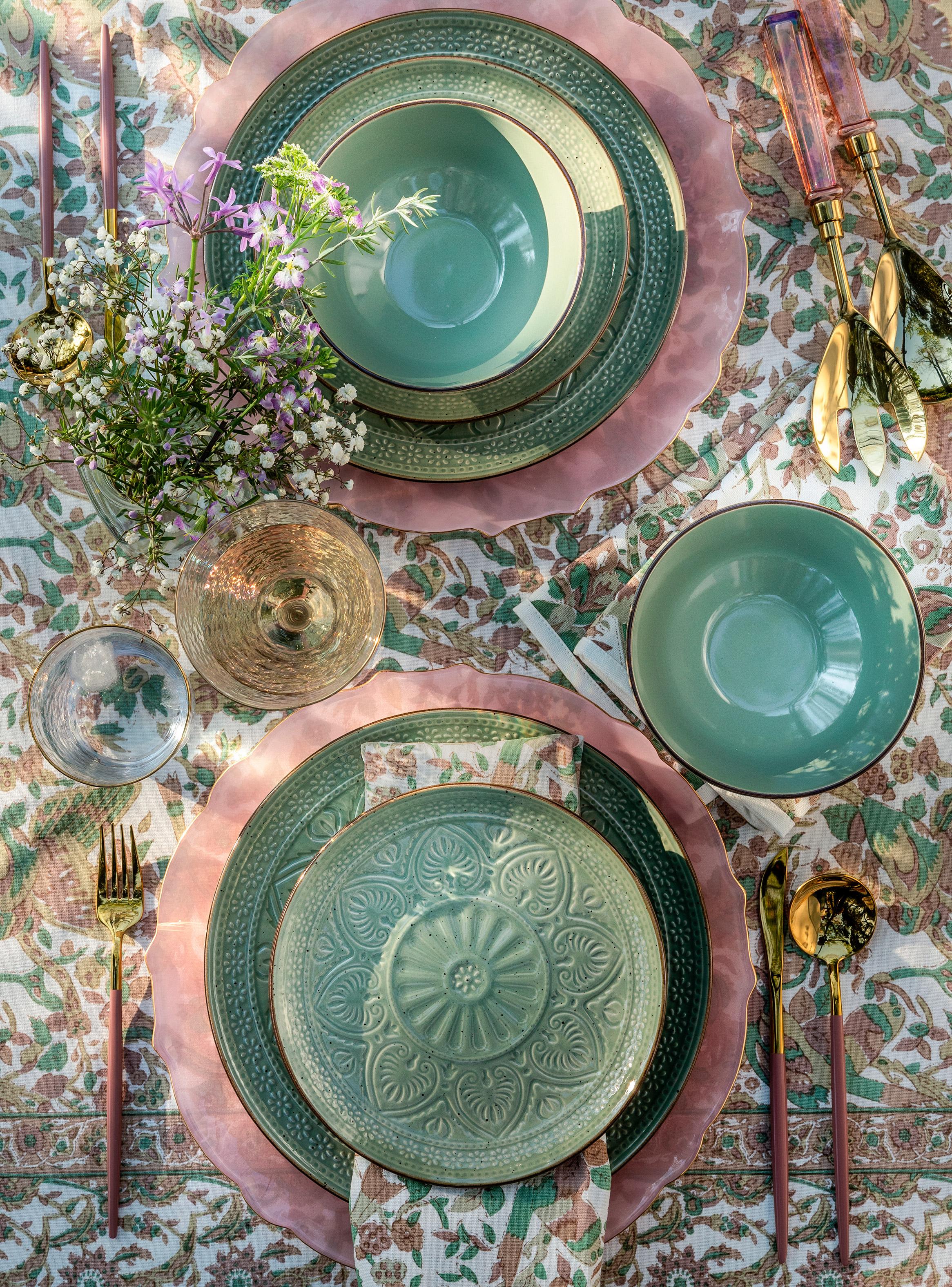 Set de Vajilla 24 Piezas Green Cerámica-4