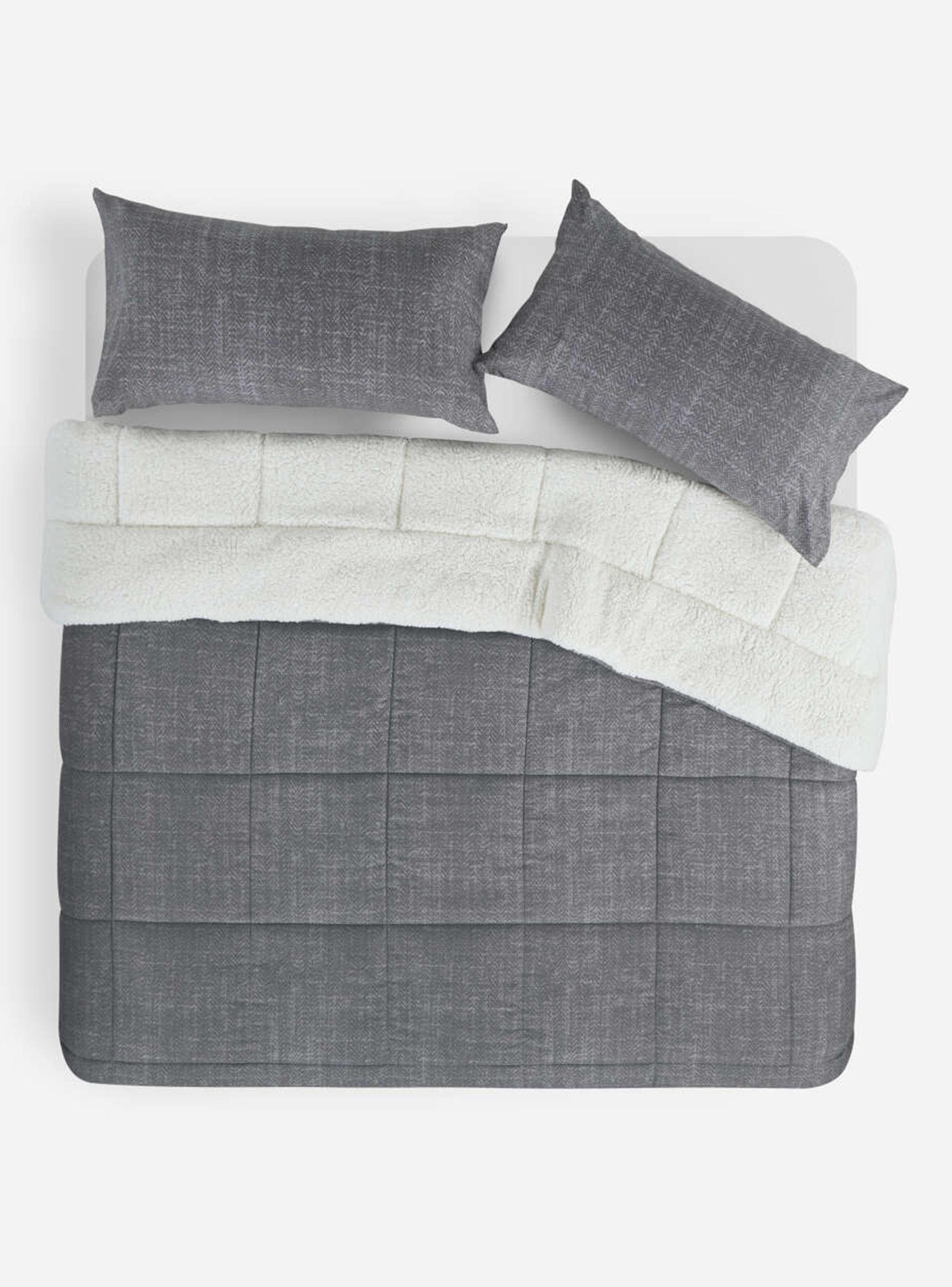 Plumón Alaska Sherpa Súper King Gris-3