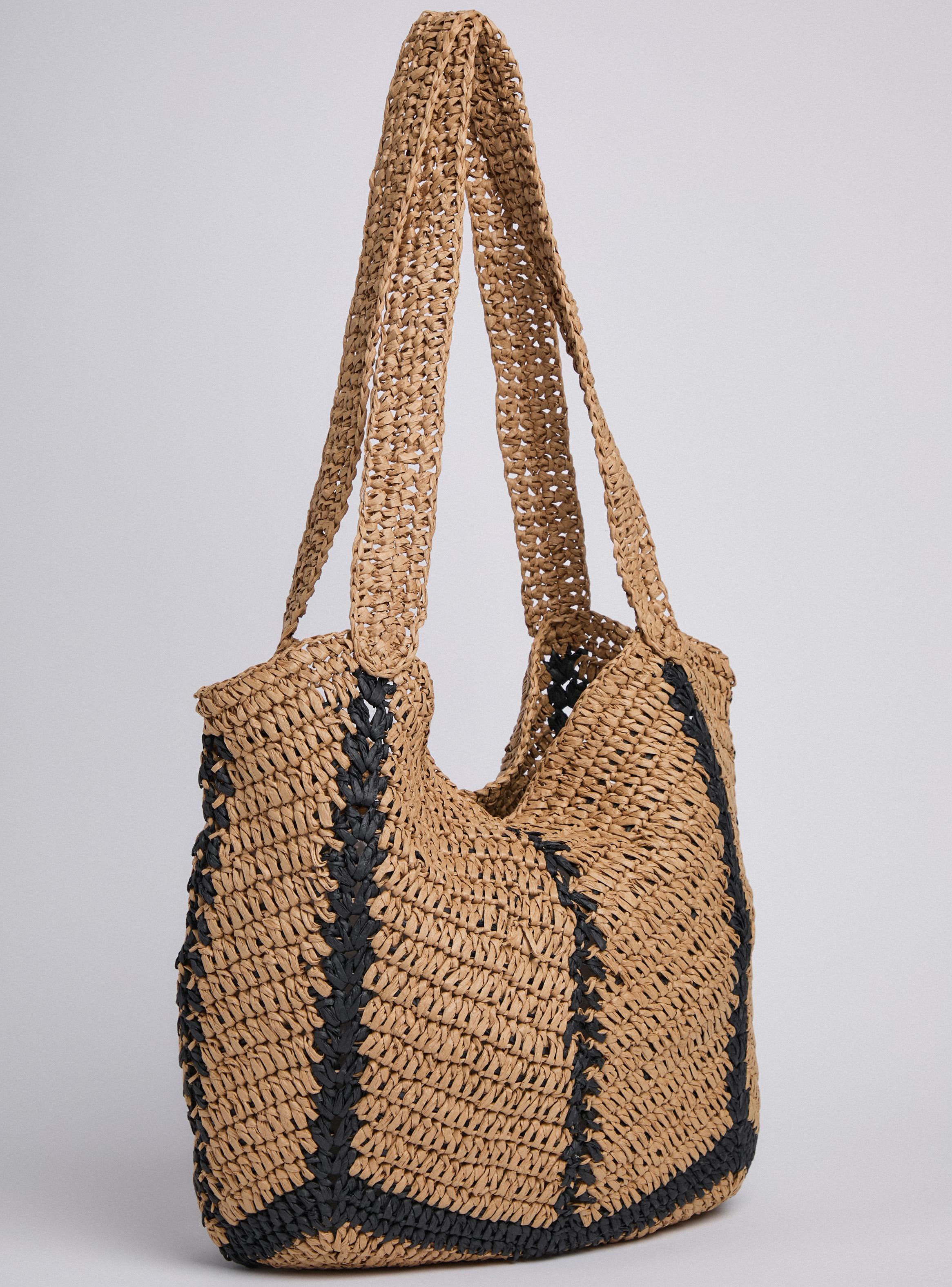 Cartera Tipo Bolso Tejida Bitono-3