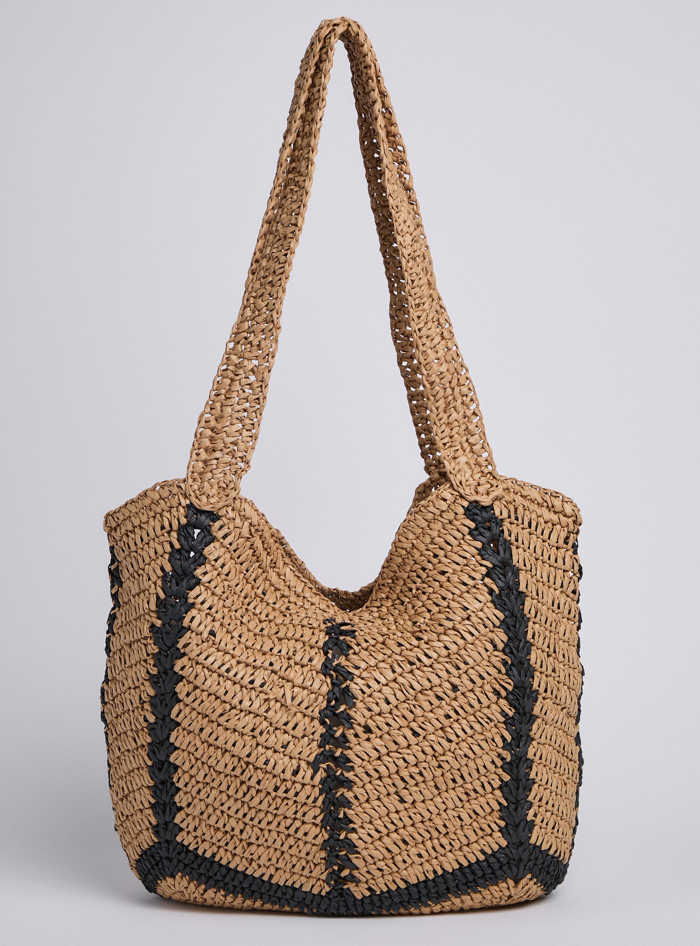 Cartera Tipo Bolso Tejida Bitono-2