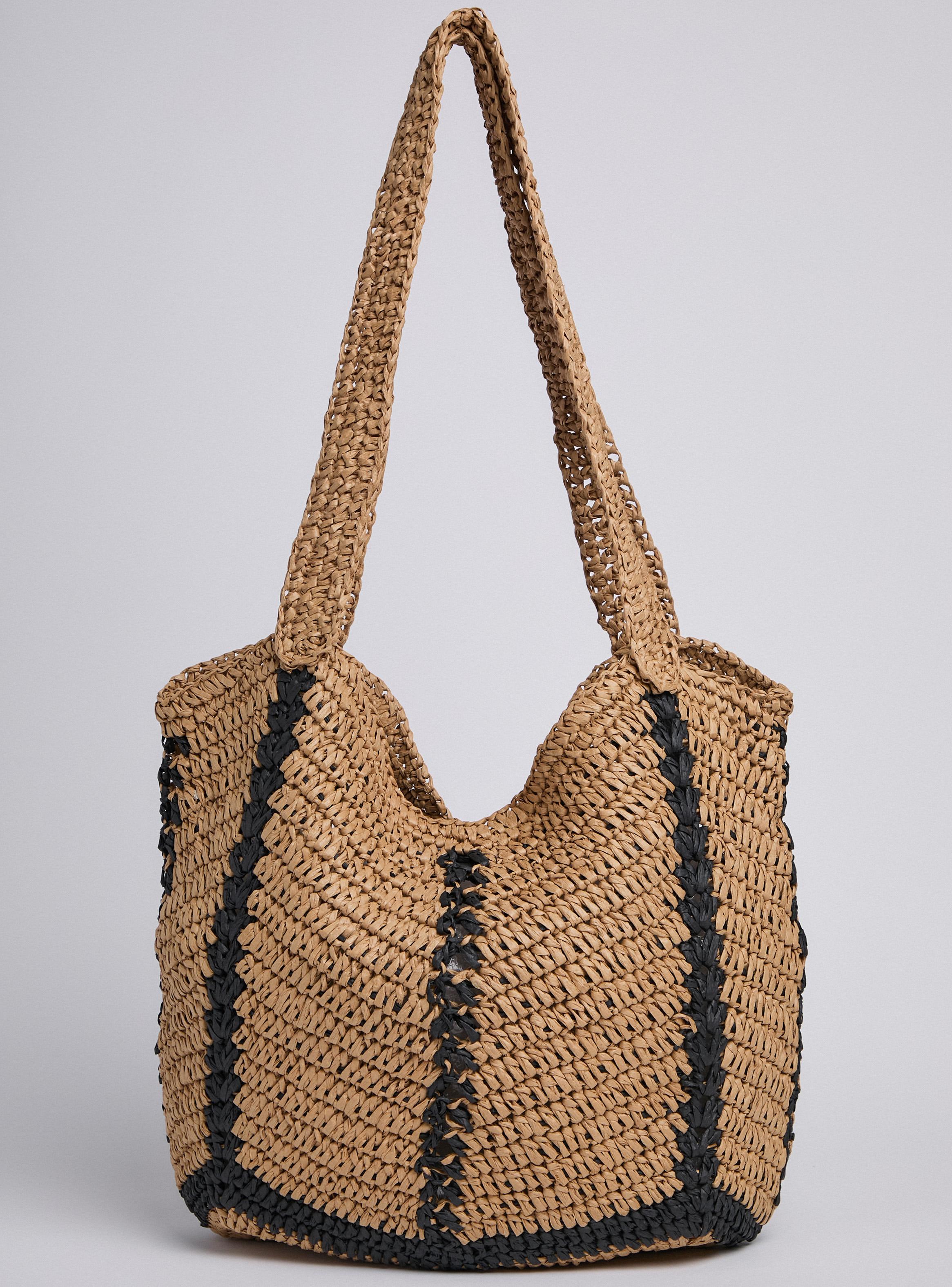 Cartera Tipo Bolso Tejida Bitono-2