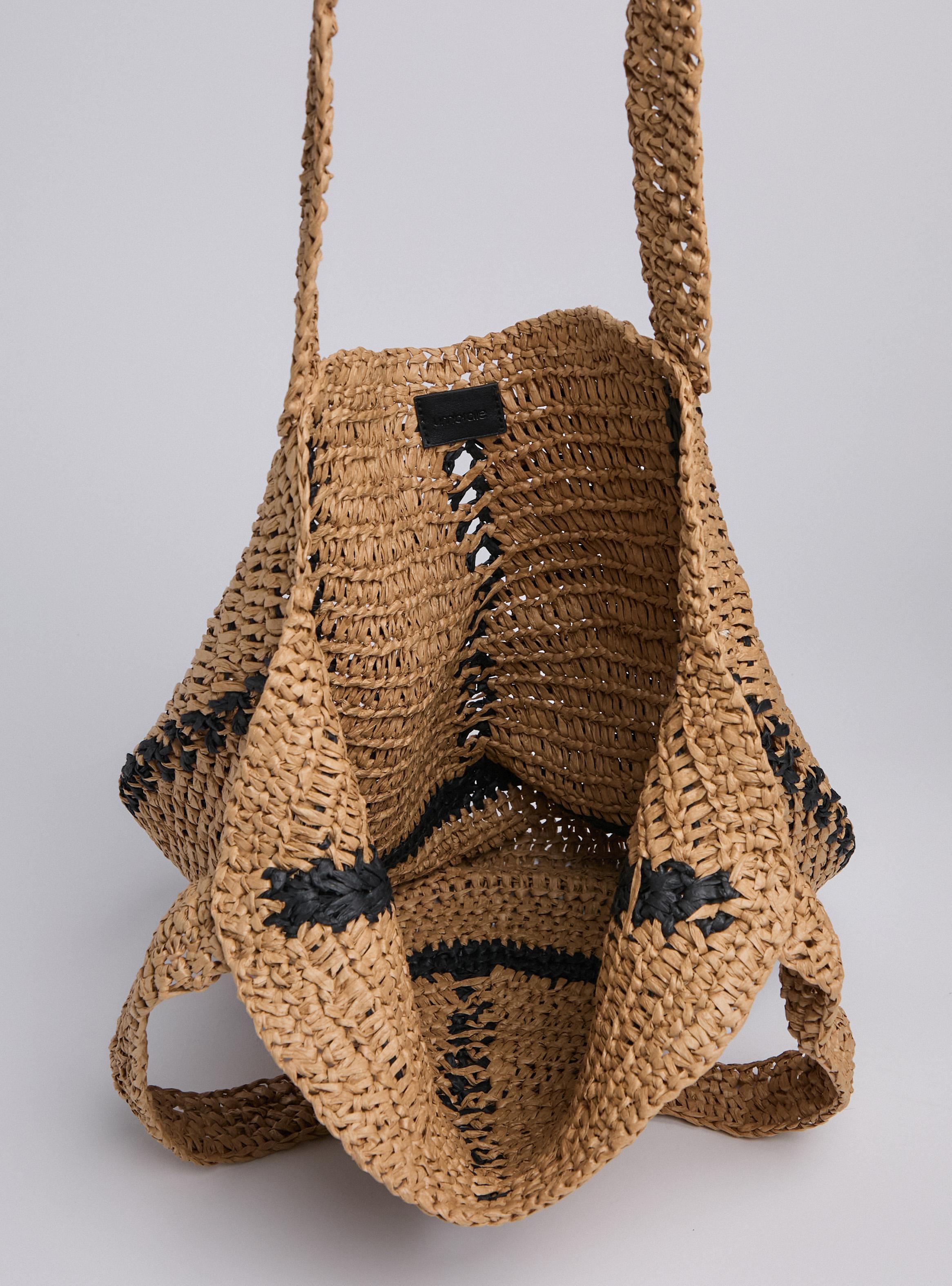 Cartera Tipo Bolso Tejida Bitono-3