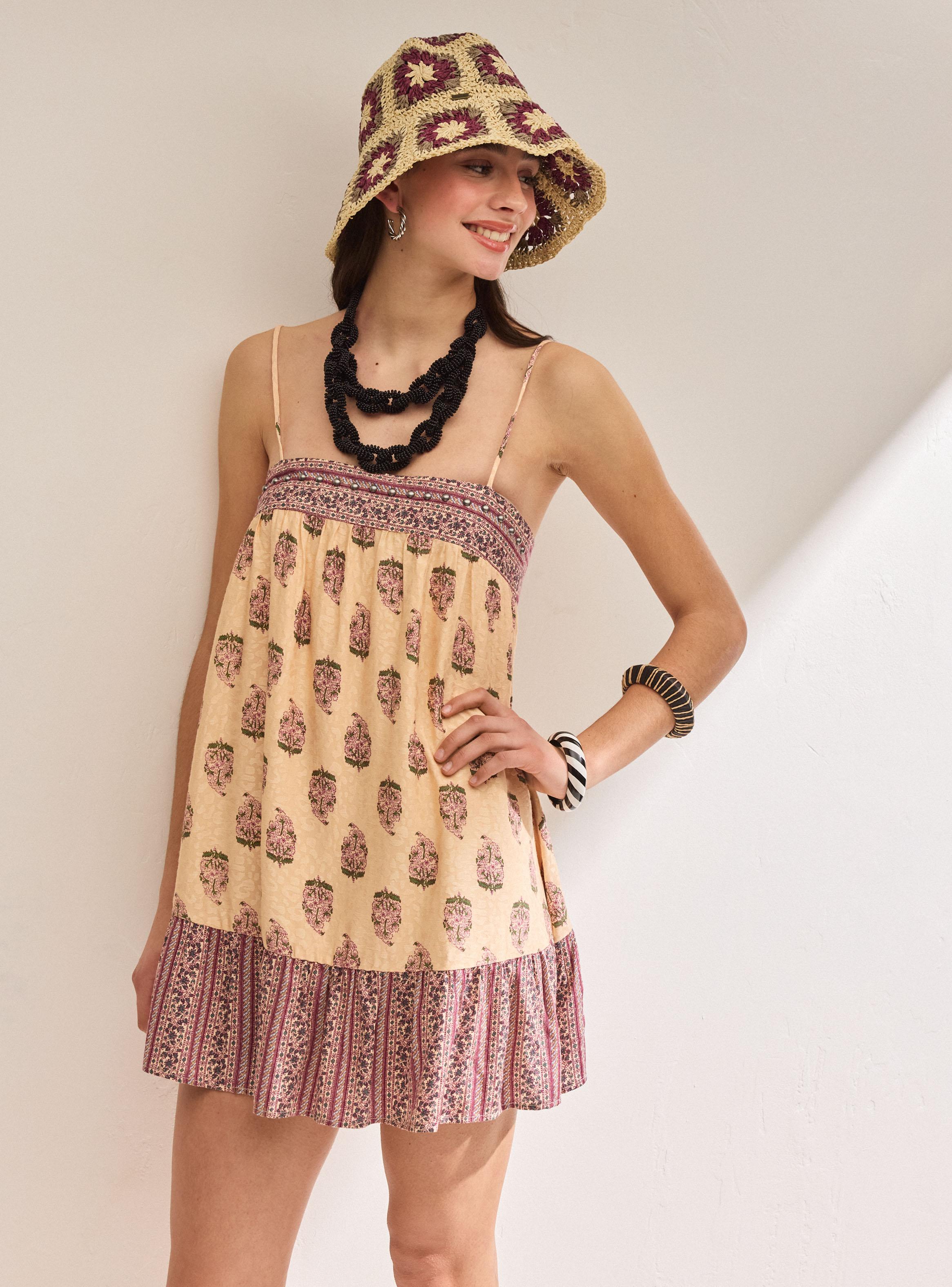 Vestido con Mix Print-0
