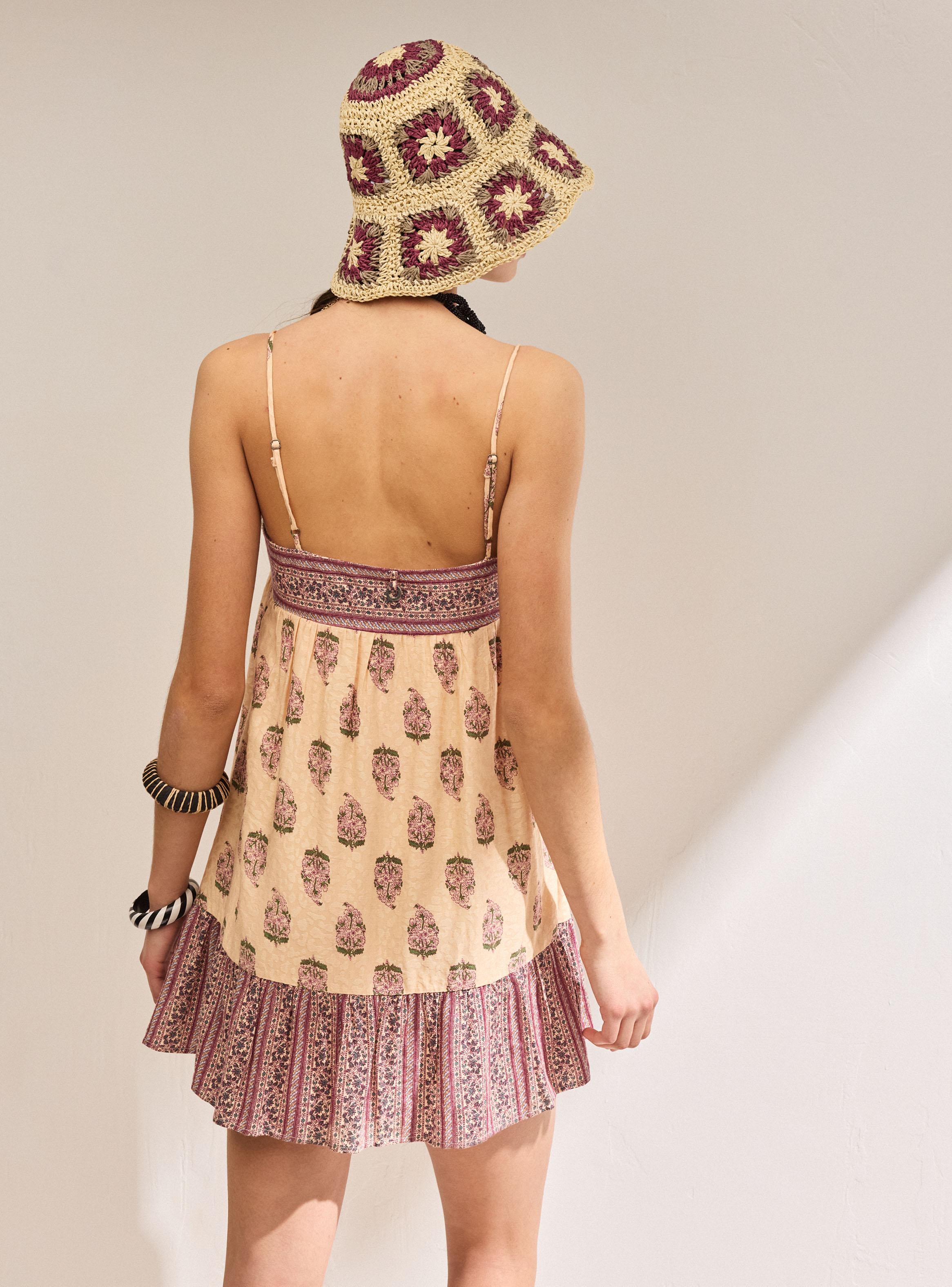 Vestido con Mix Print-1