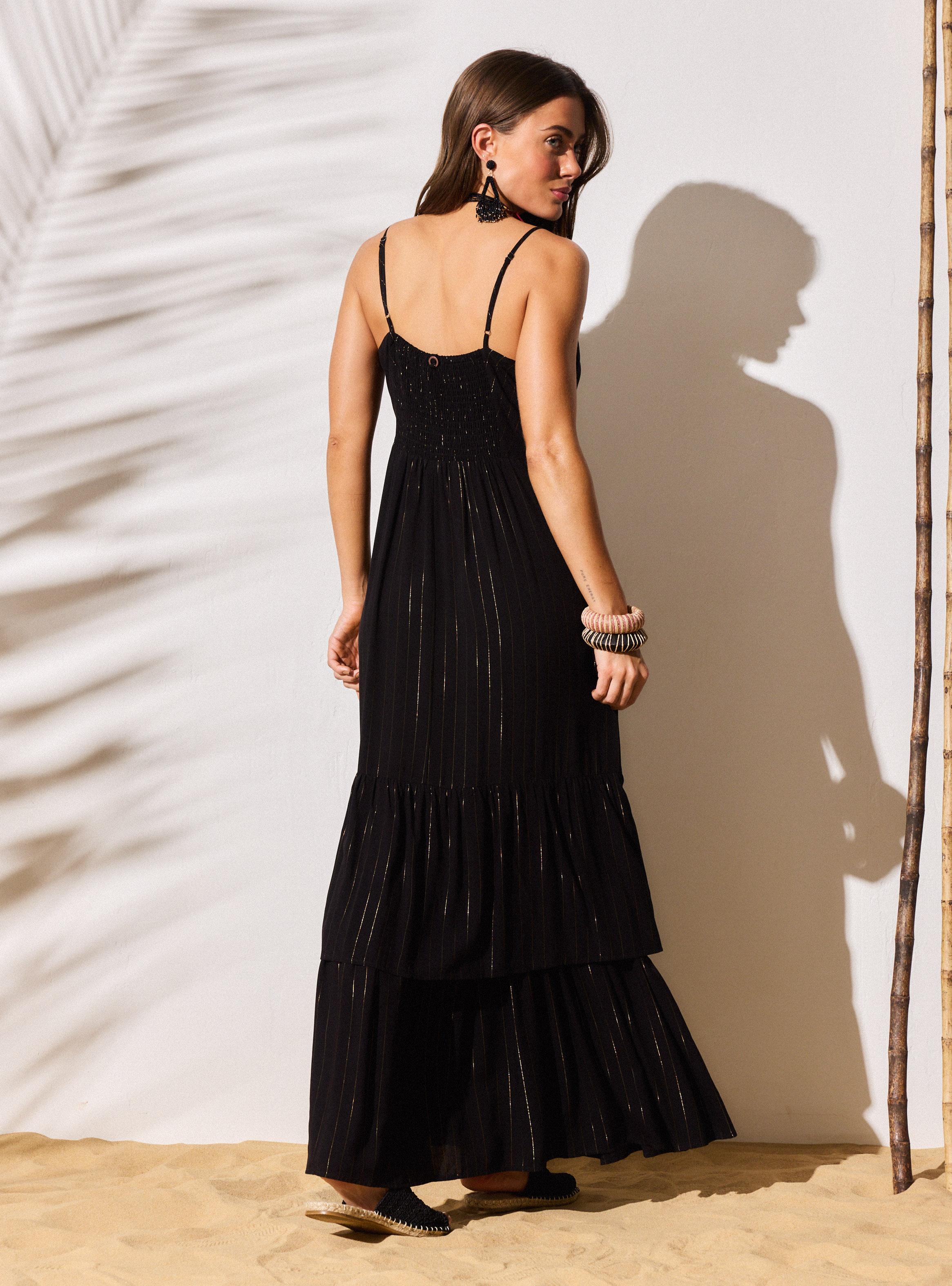Vestido Tela con Hilo de Lurex-5