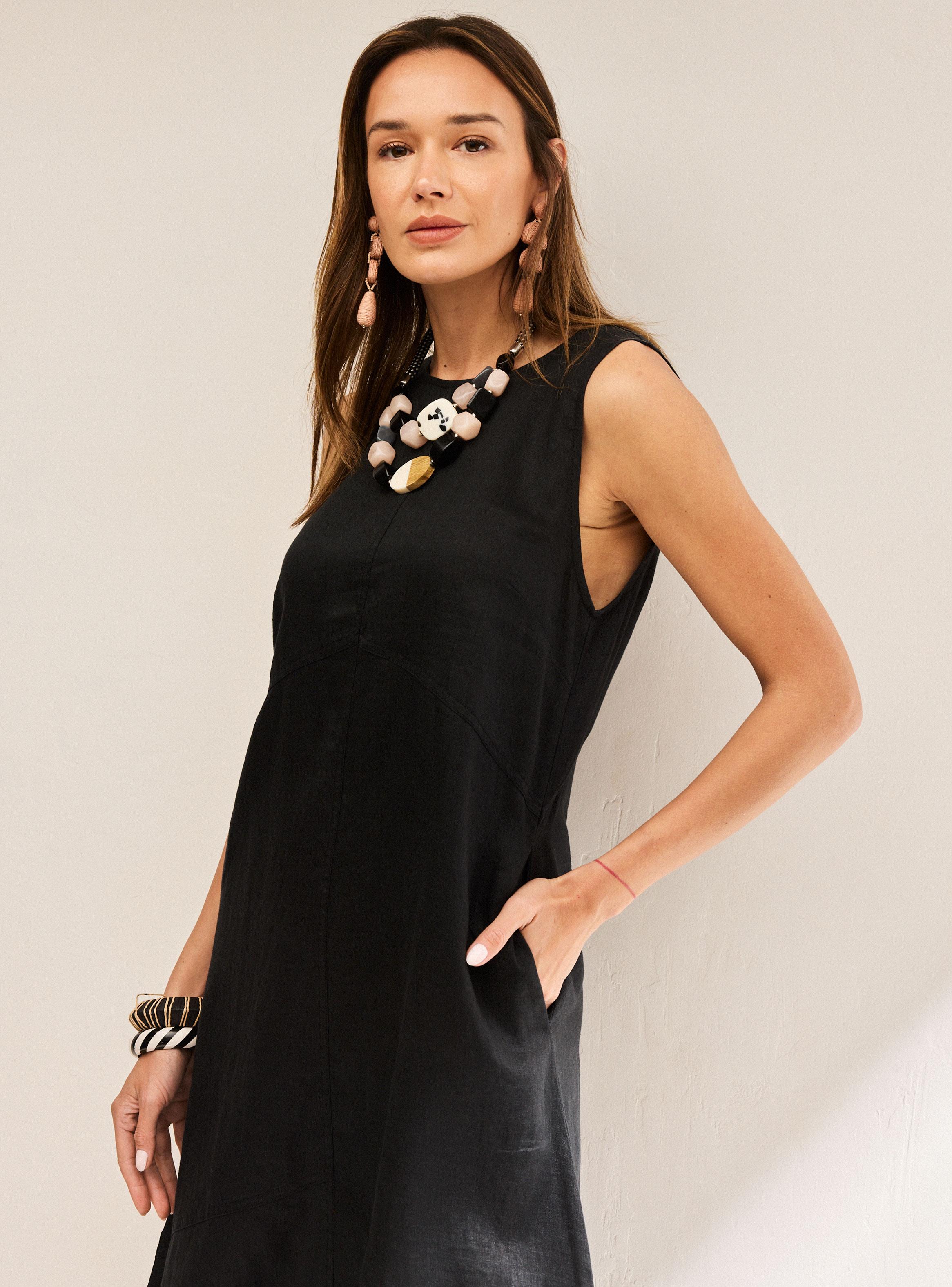 Vestido Lino Cortes Ascendentes-2