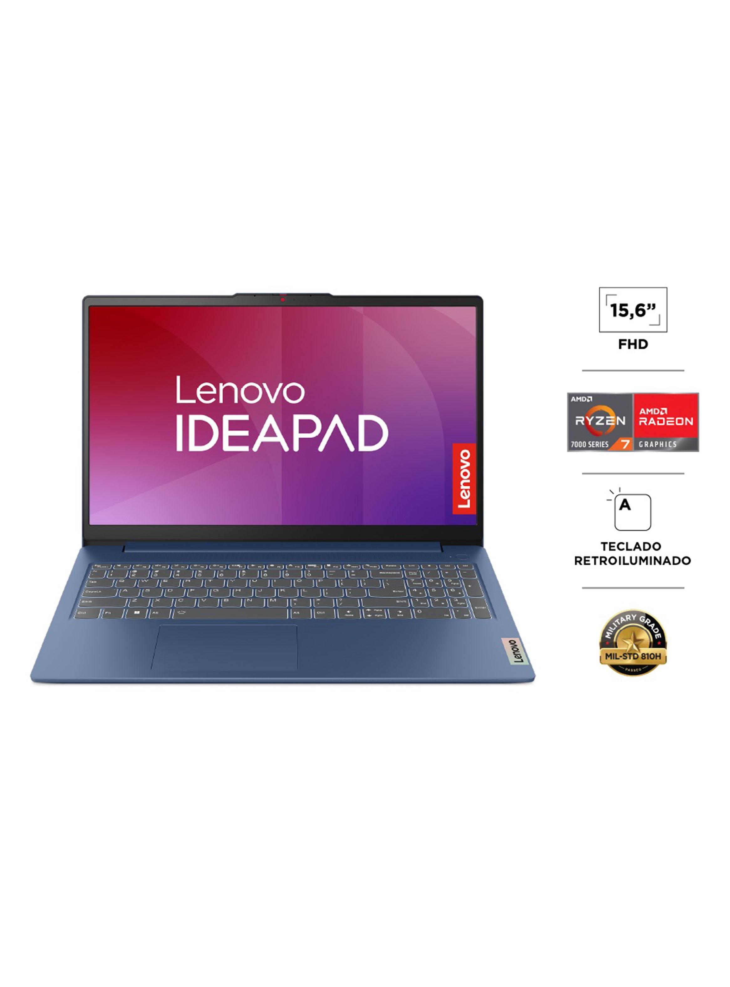 Notebook IdeaPad Slim 3 AMD Ryzen7 5825U 16GB 512GB SSD Windows 11 Home 15.6" Abyss Blue-2
