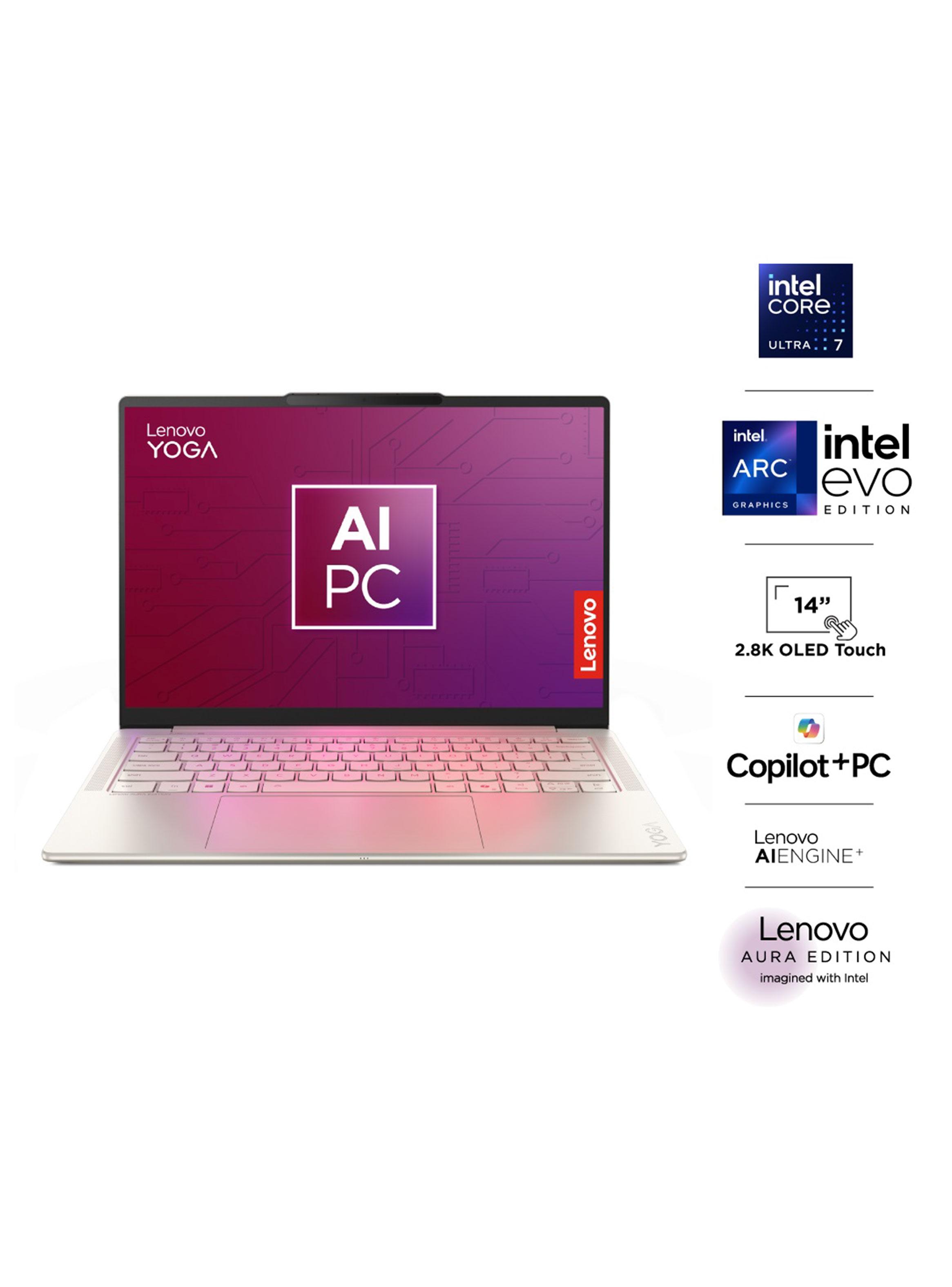 Notebook Yoga Slim 7 Intel Core Ultra 7 258V 32GB 1TB 14'OLED 120Hz 2.8K Touch Windows Home 11-2