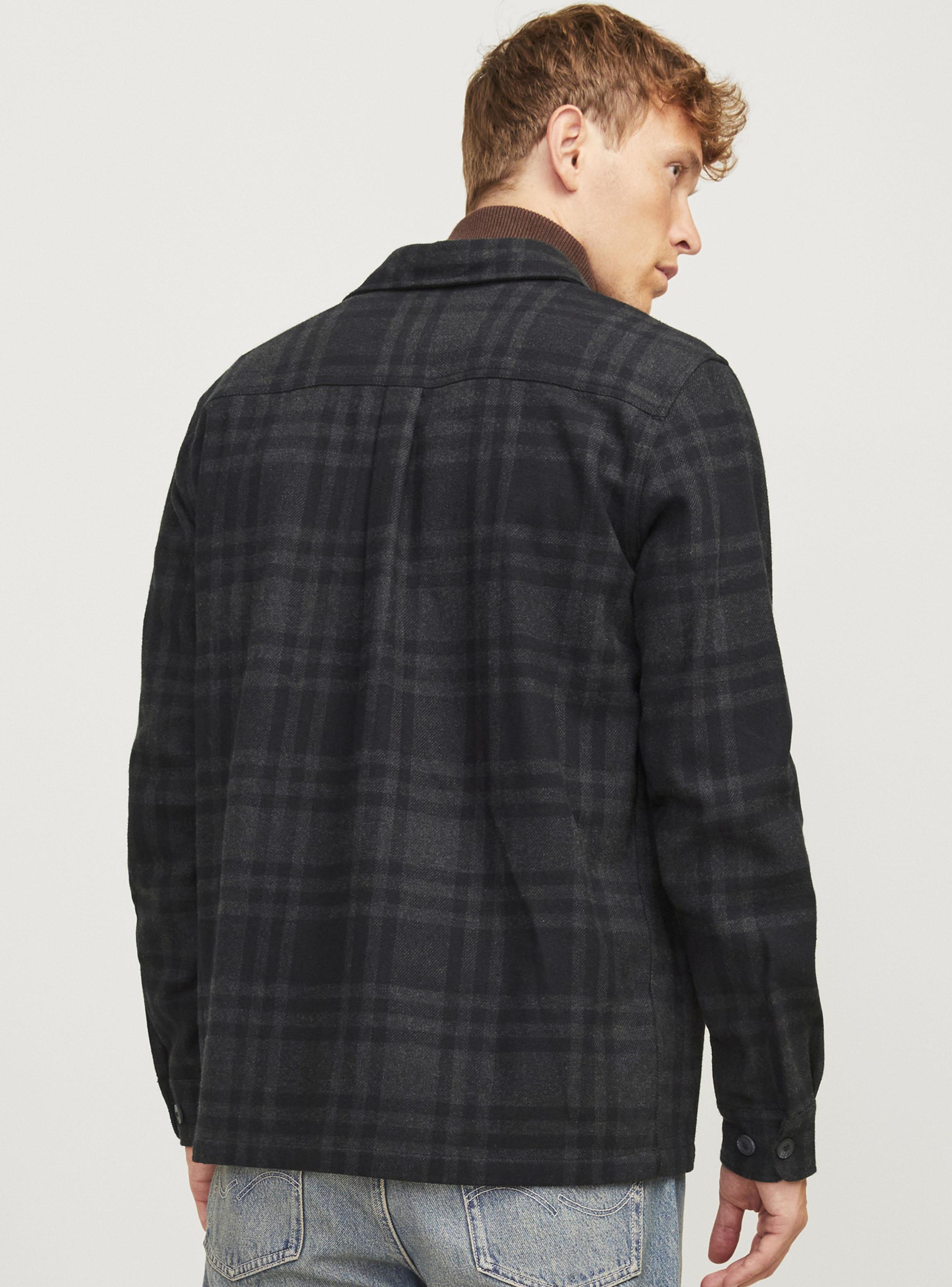 Camisa Melange Check Oversize-1