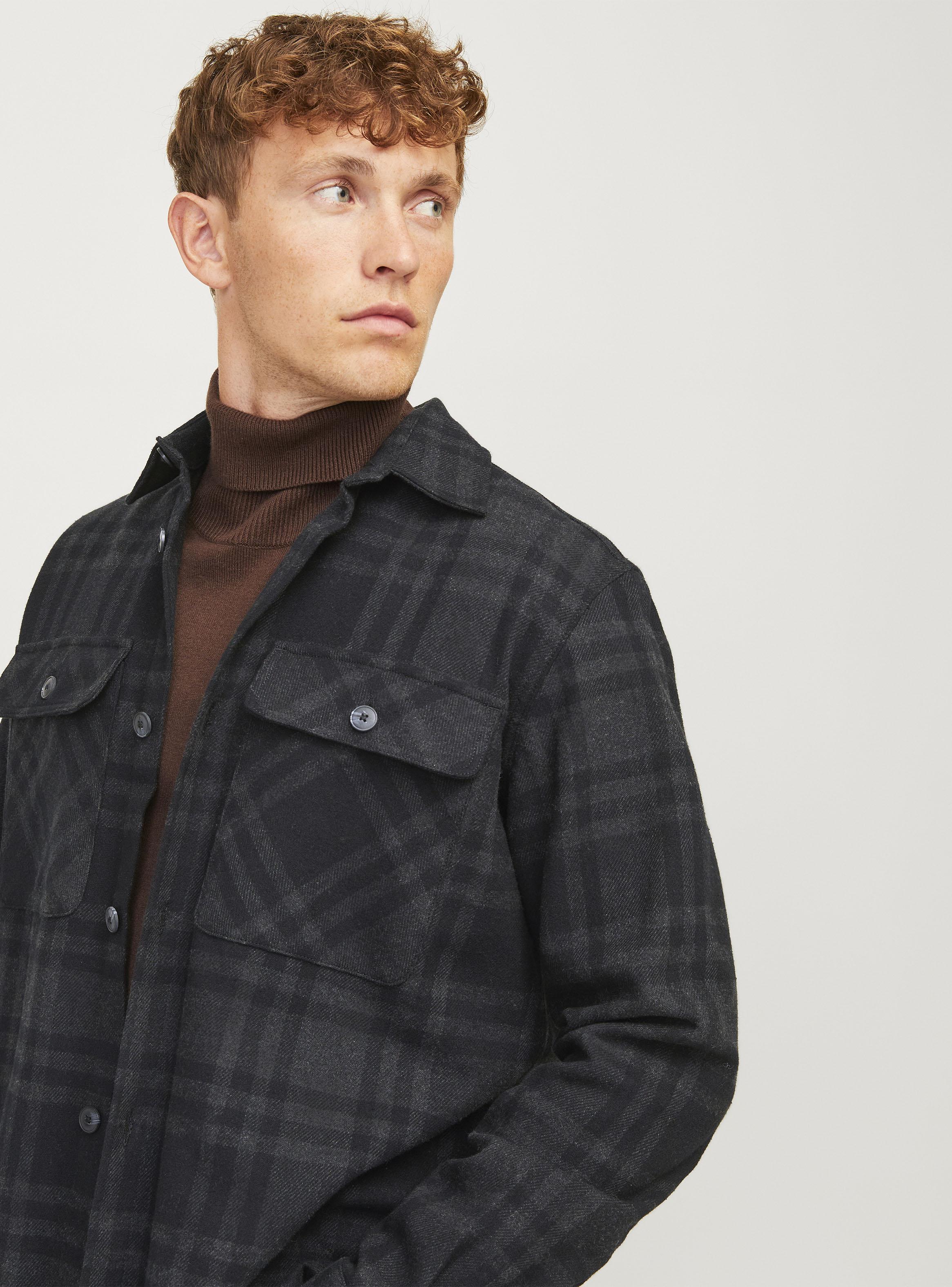 Camisa Melange Check Oversize-2