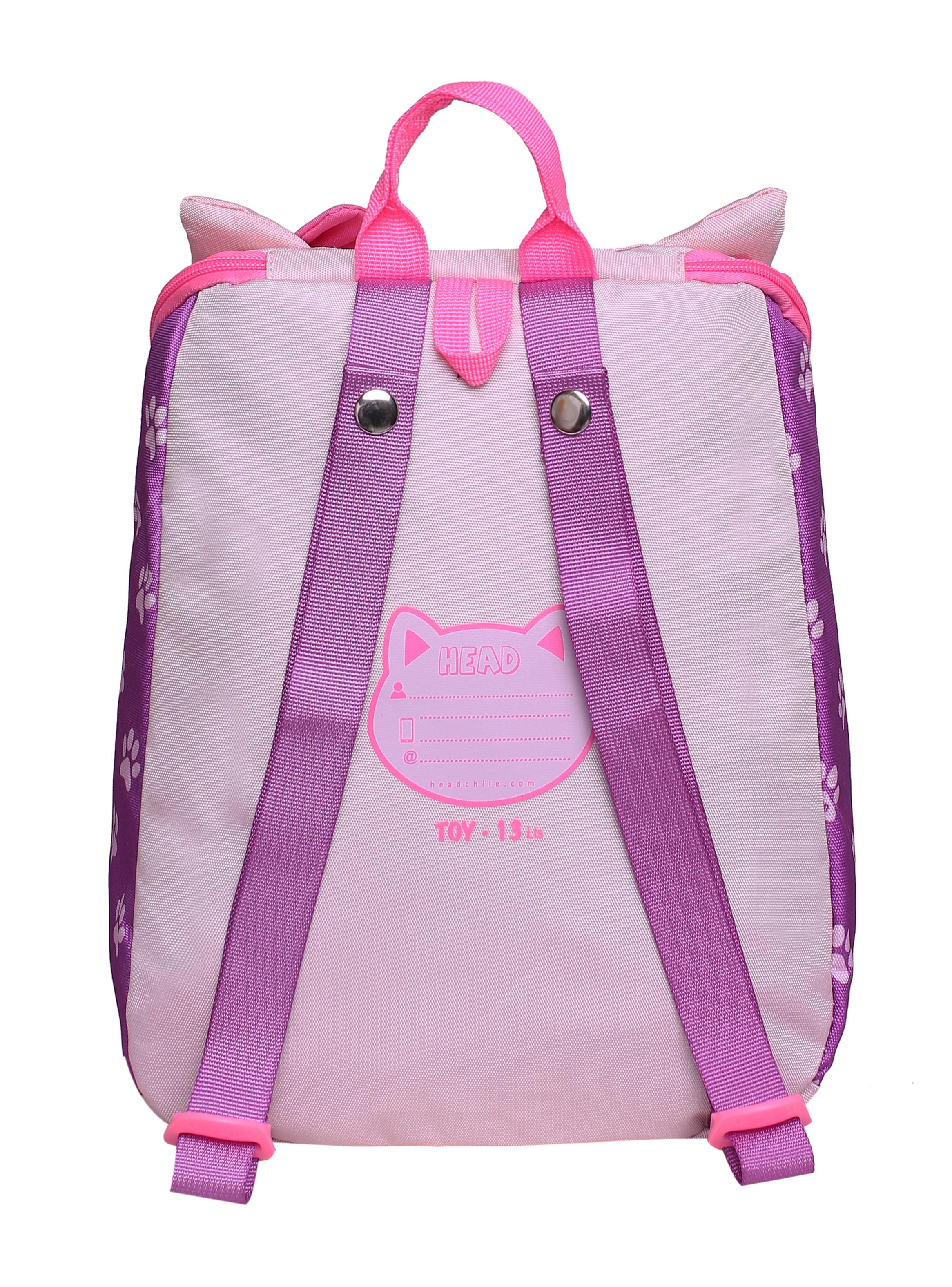 Mochila Infantil Toy 23 Gata Patitas Rosa-1