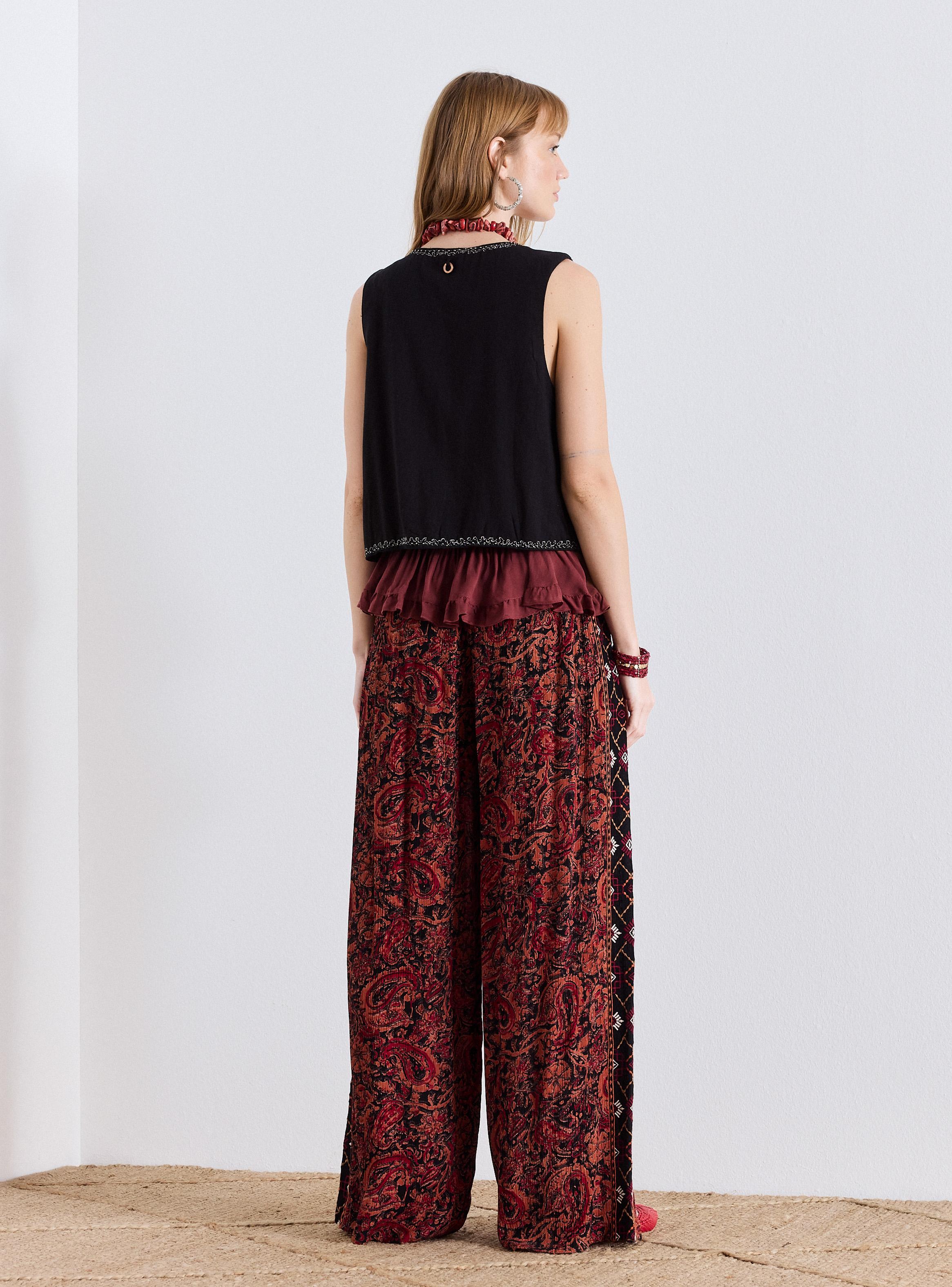 Blusa Tipo Gillet con Bordados-5