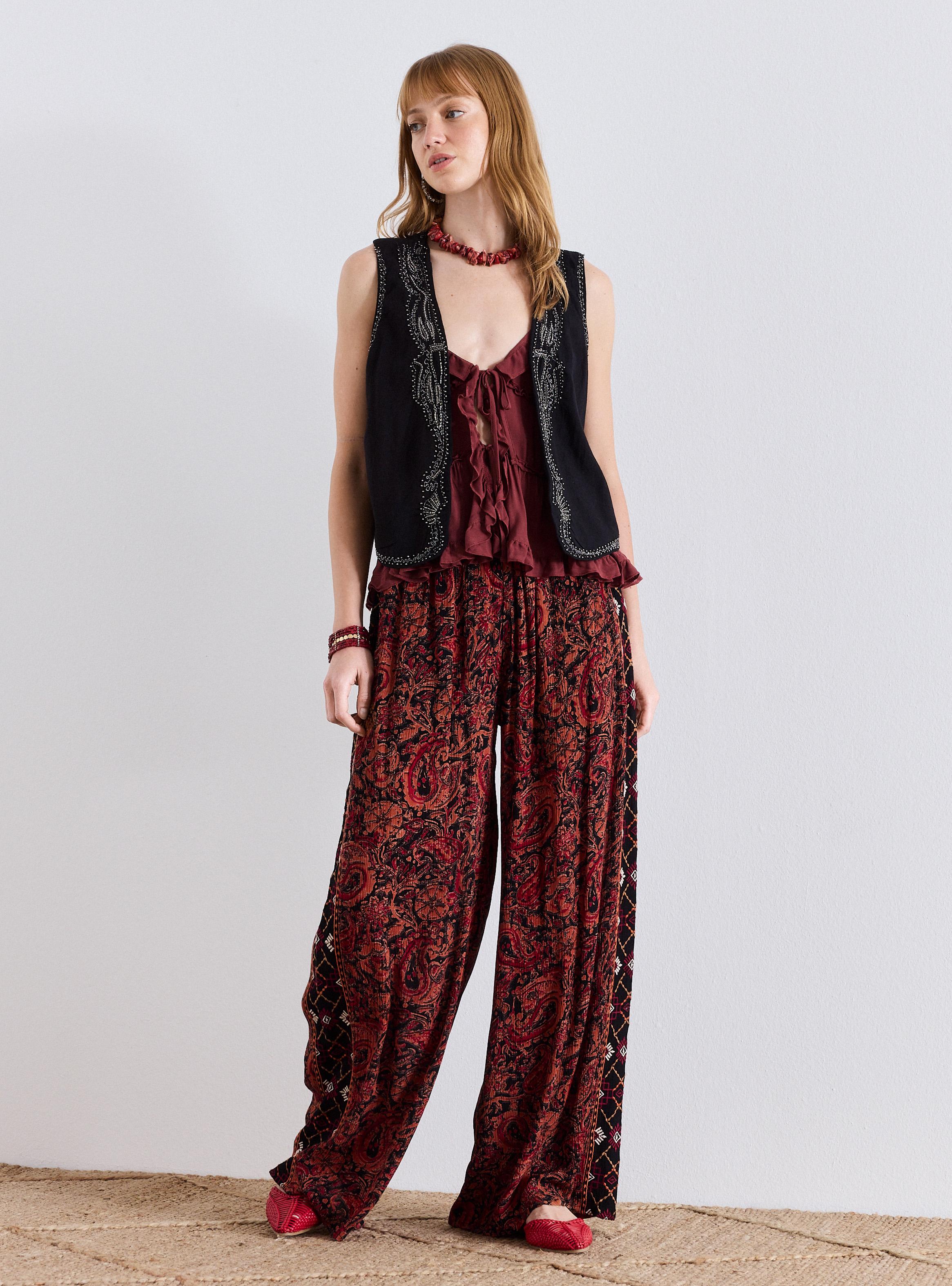 Blusa Tipo Gillet con Bordados-4