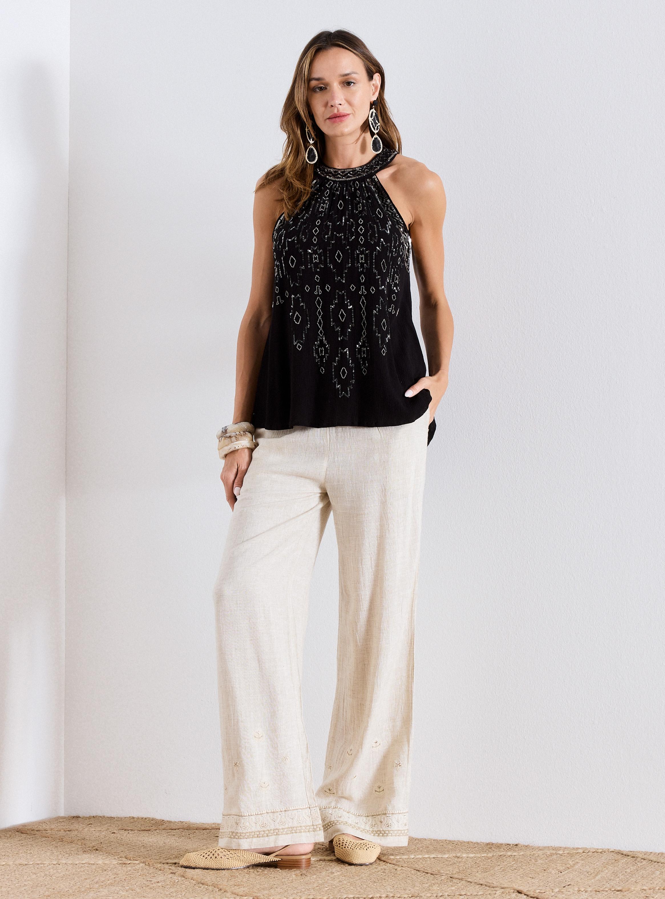 Blusa Bordada con Lentejuelas-4