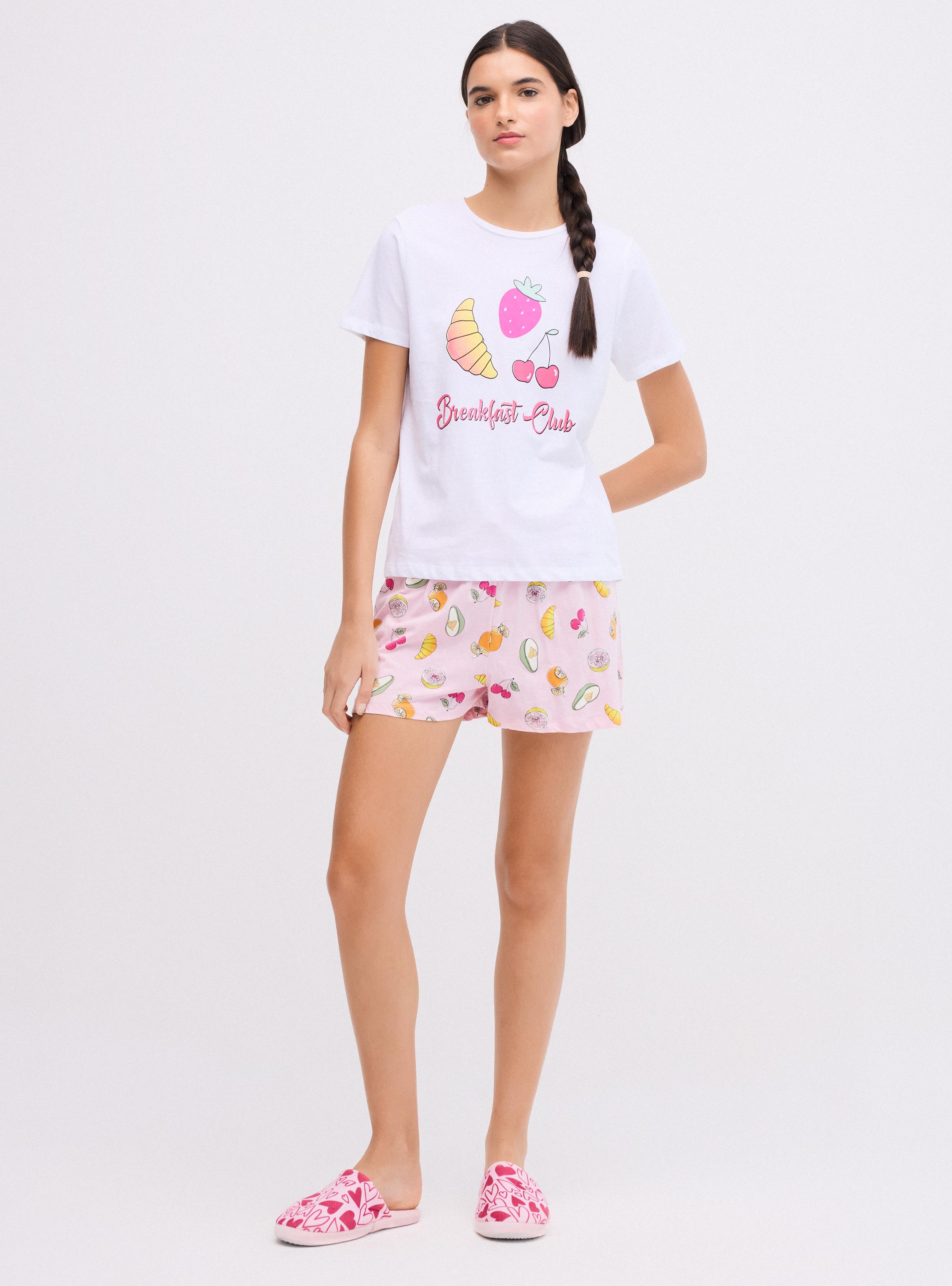 Polera Pijama Estampado con Glitter Ármalo-4