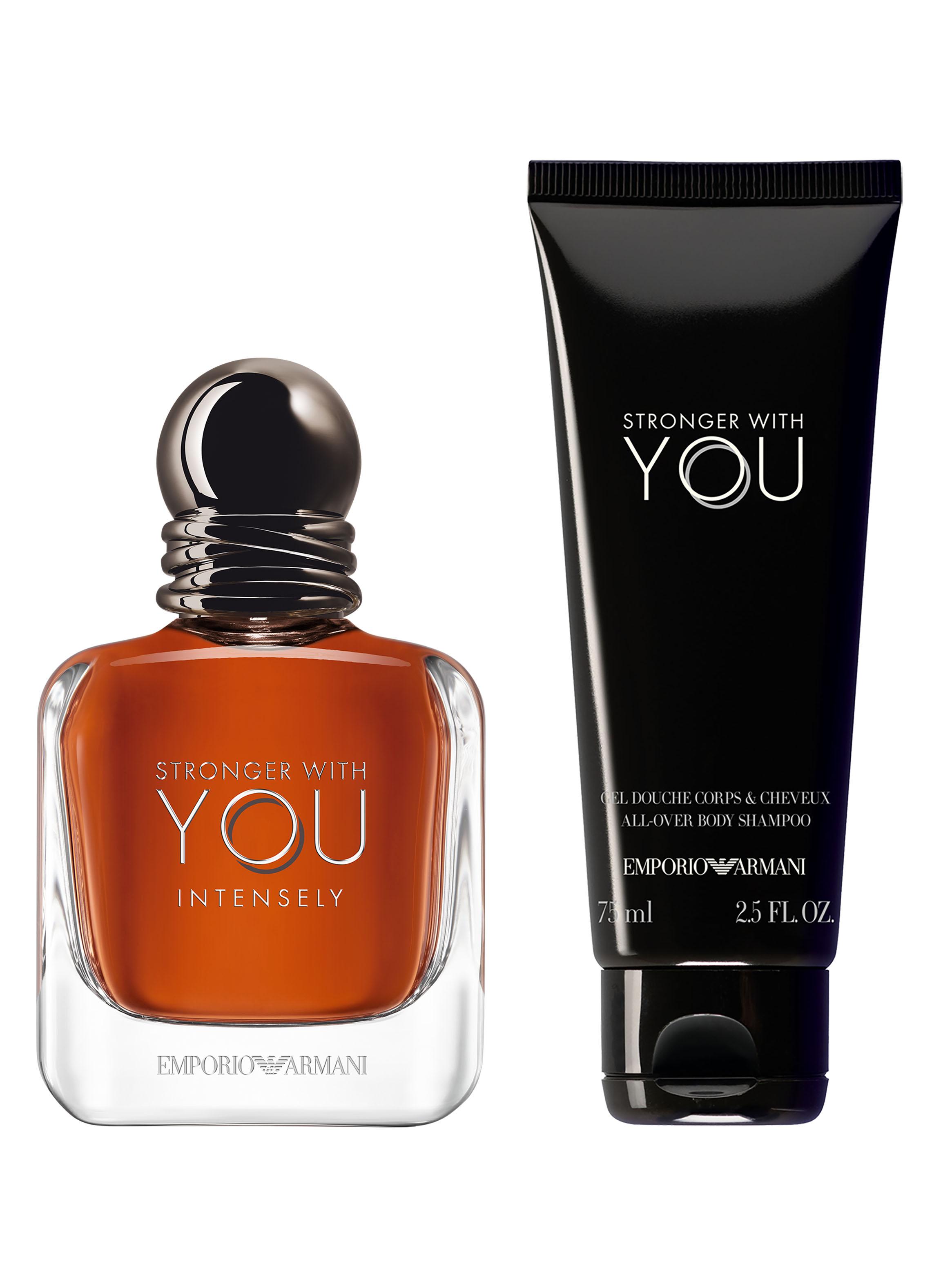 Set Perfume Hombre Stronger With You Intensely EDP Hombre 50ml + Gel de Ducha 75ml Giorgio Armani-0
