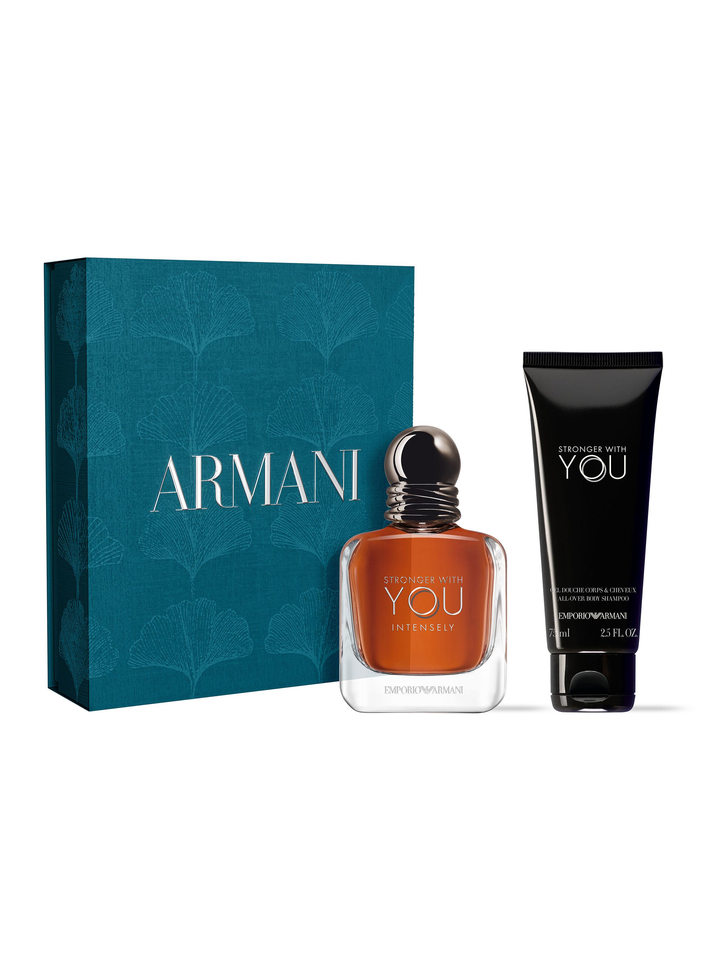 Set Perfume Hombre Stronger With You Intensely EDP Hombre 50ml + Gel de Ducha 75ml Giorgio Armani-1
