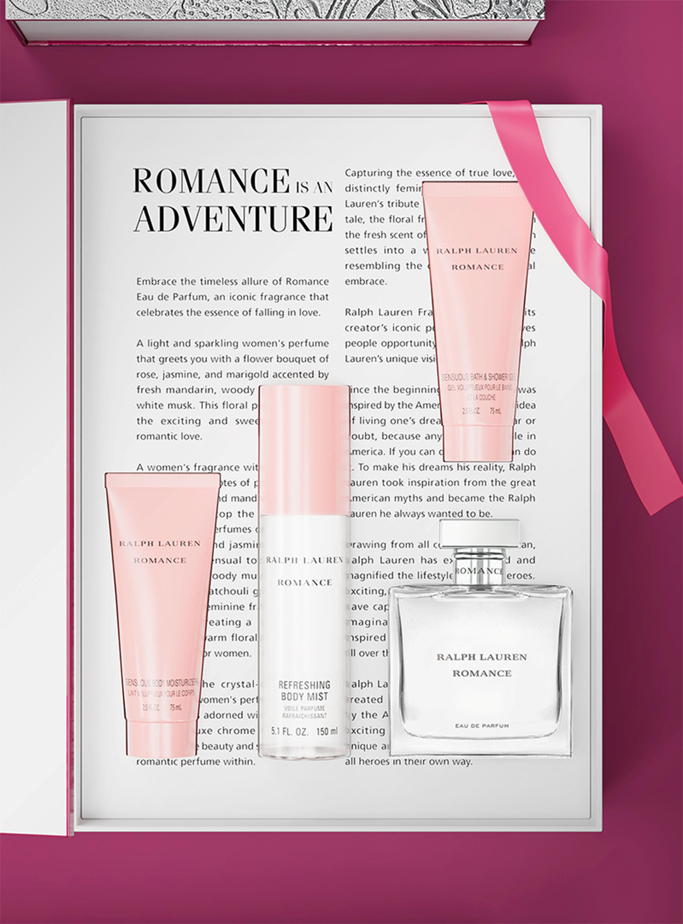Set Perfume Romance EDP Mujer 100ml + Crema Corporal 75ml + Gel de Ducha 75ml + Body Mist 150ml-2