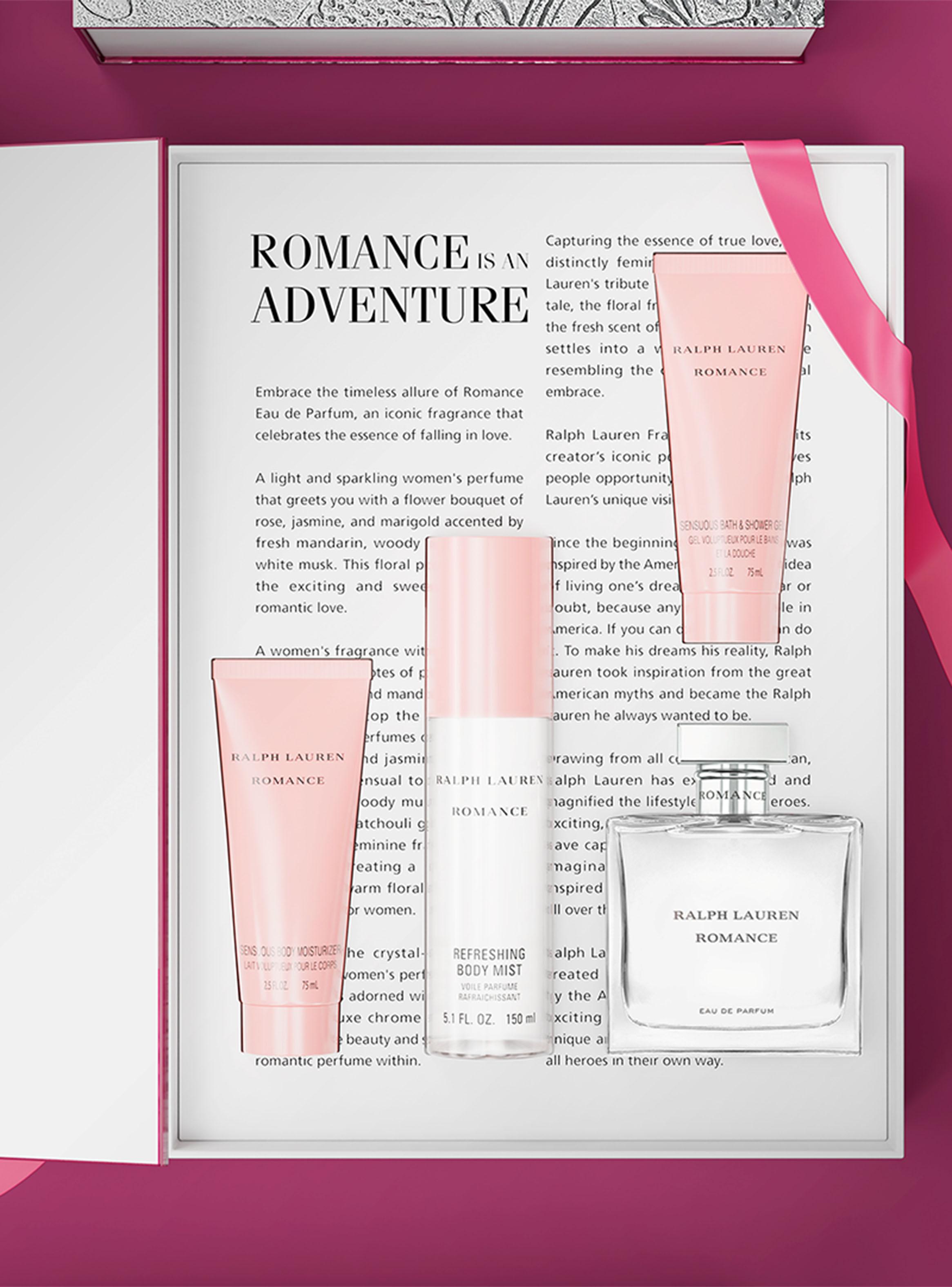 Set Perfume Romance EDP Mujer 100ml + Crema Corporal 75ml + Gel de Ducha 75ml + Body Mist 150ml-2