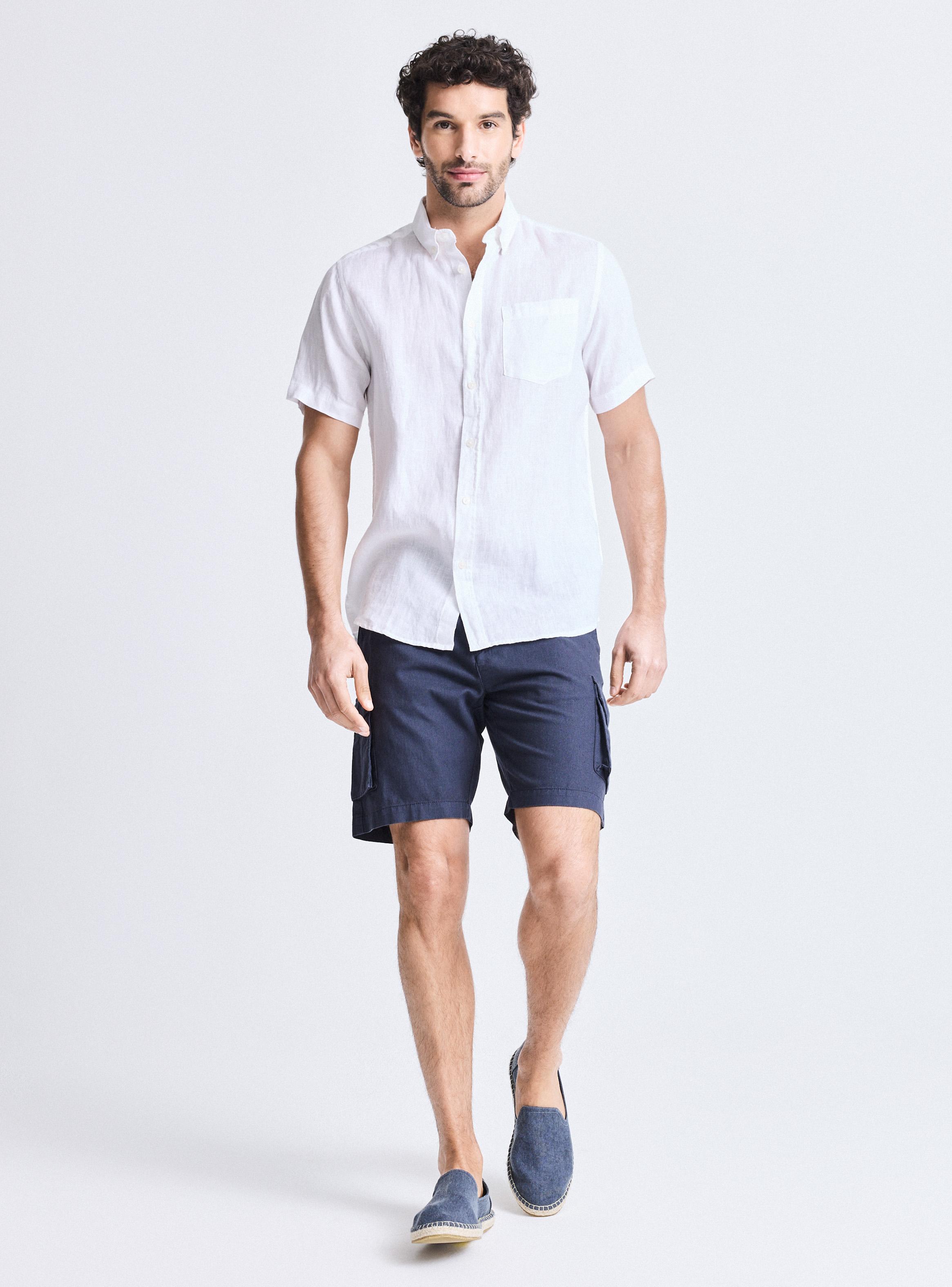 Camisa Manga Corta Lino-4