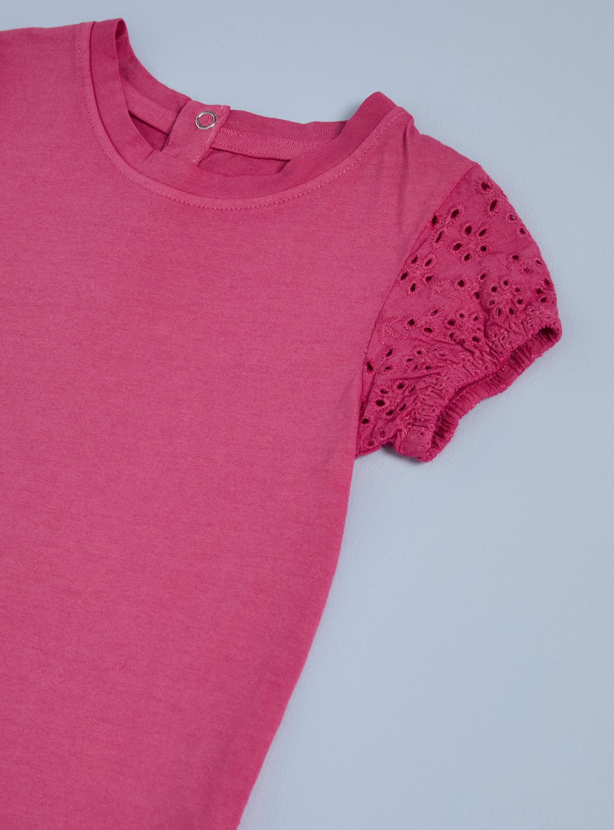 Polera Color con Mangas Broderie-2