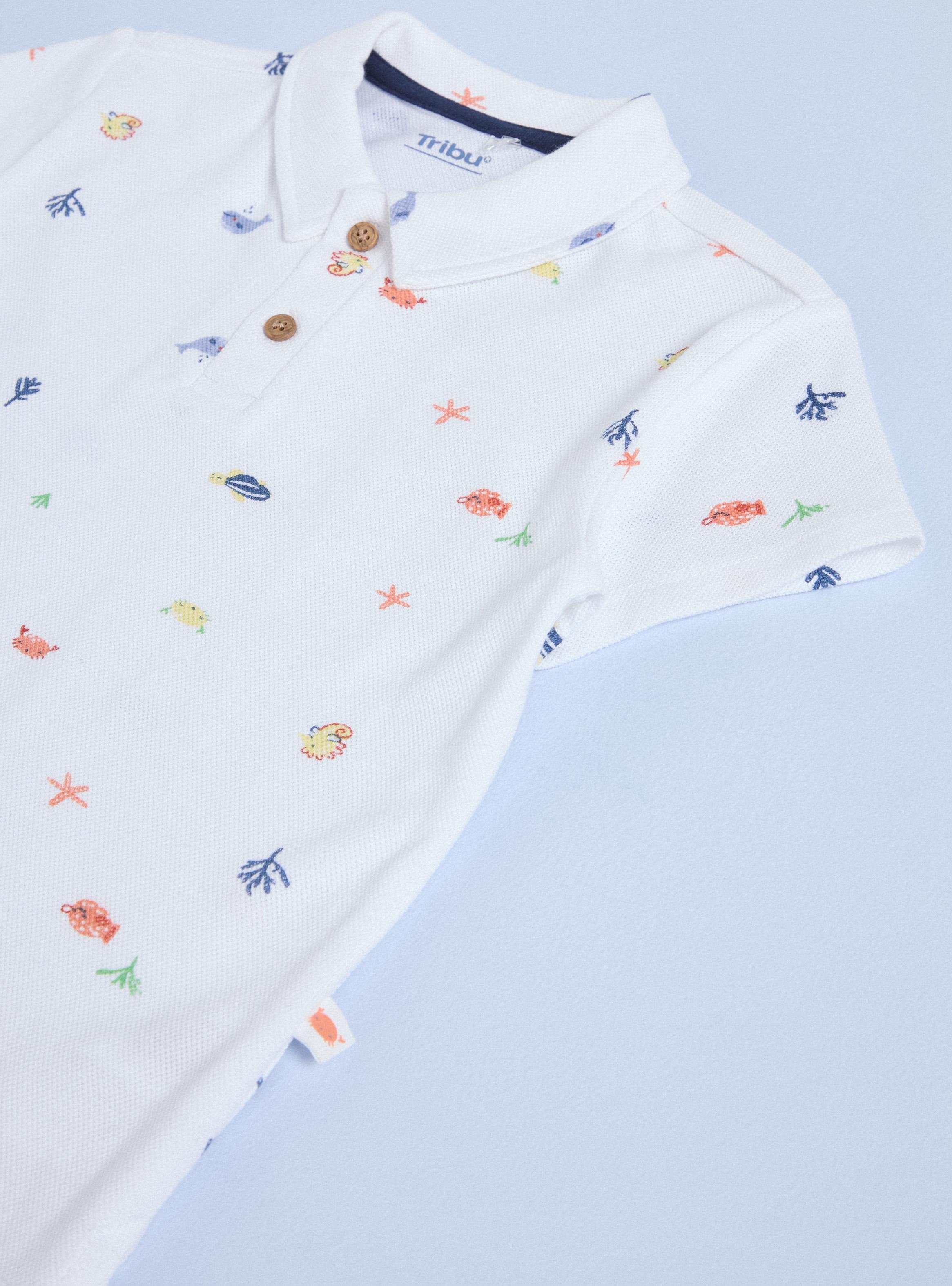 Polera de Piqué Estampado Naturaleza-2