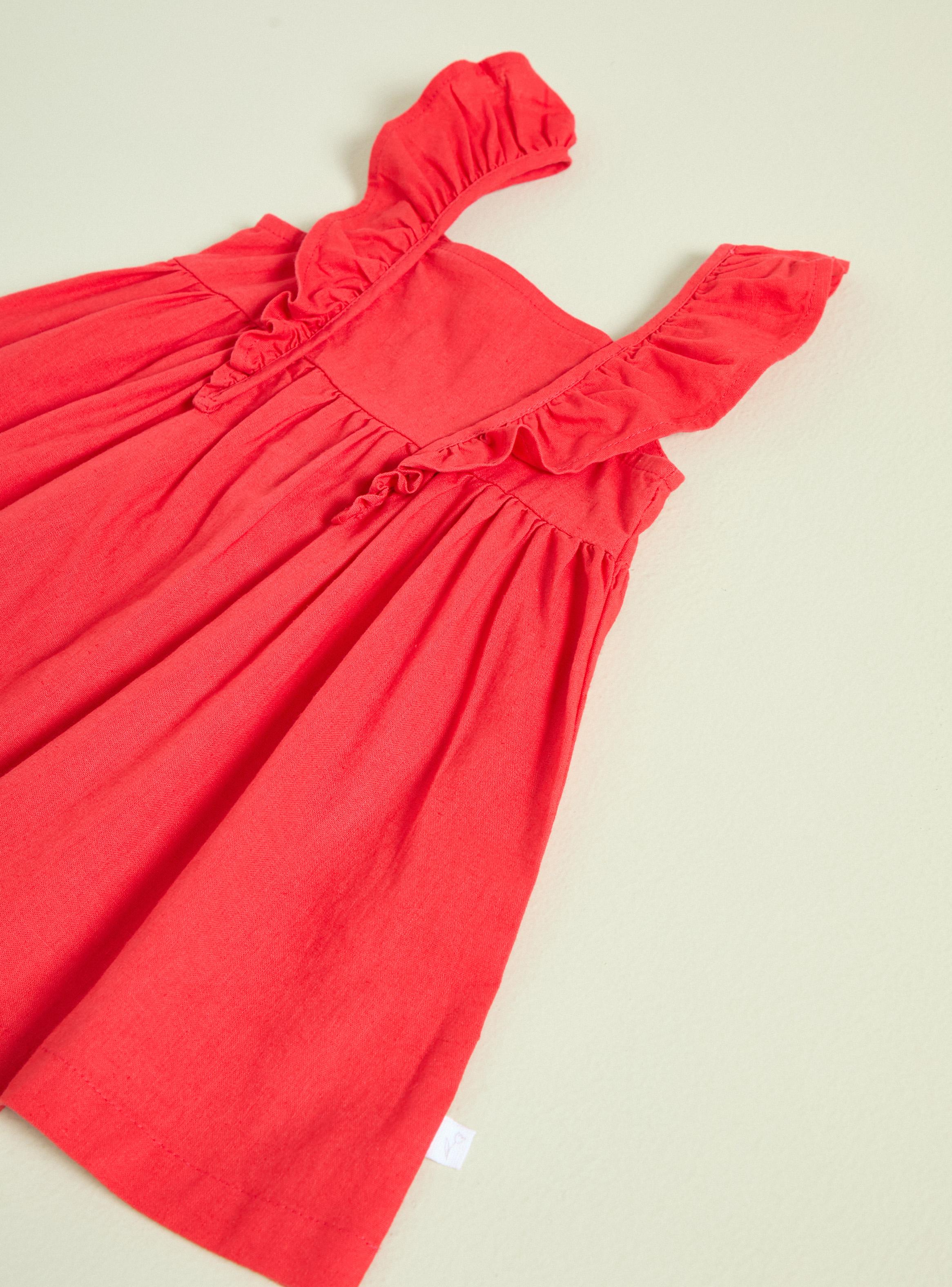 Vestido con Vuelos de Lino-2