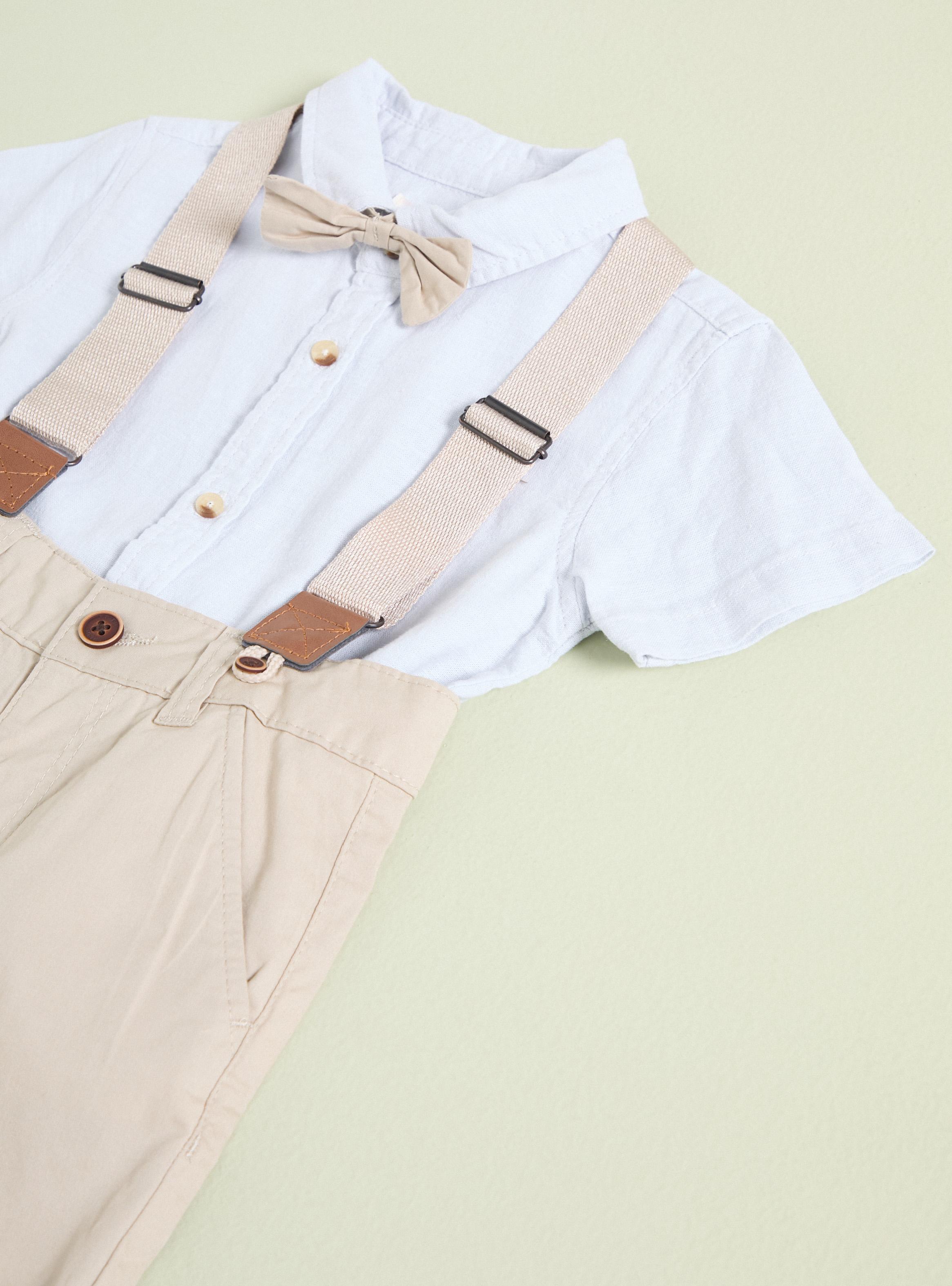 Conjunto de Camisa, Short, Corbatín y Suspensores-2