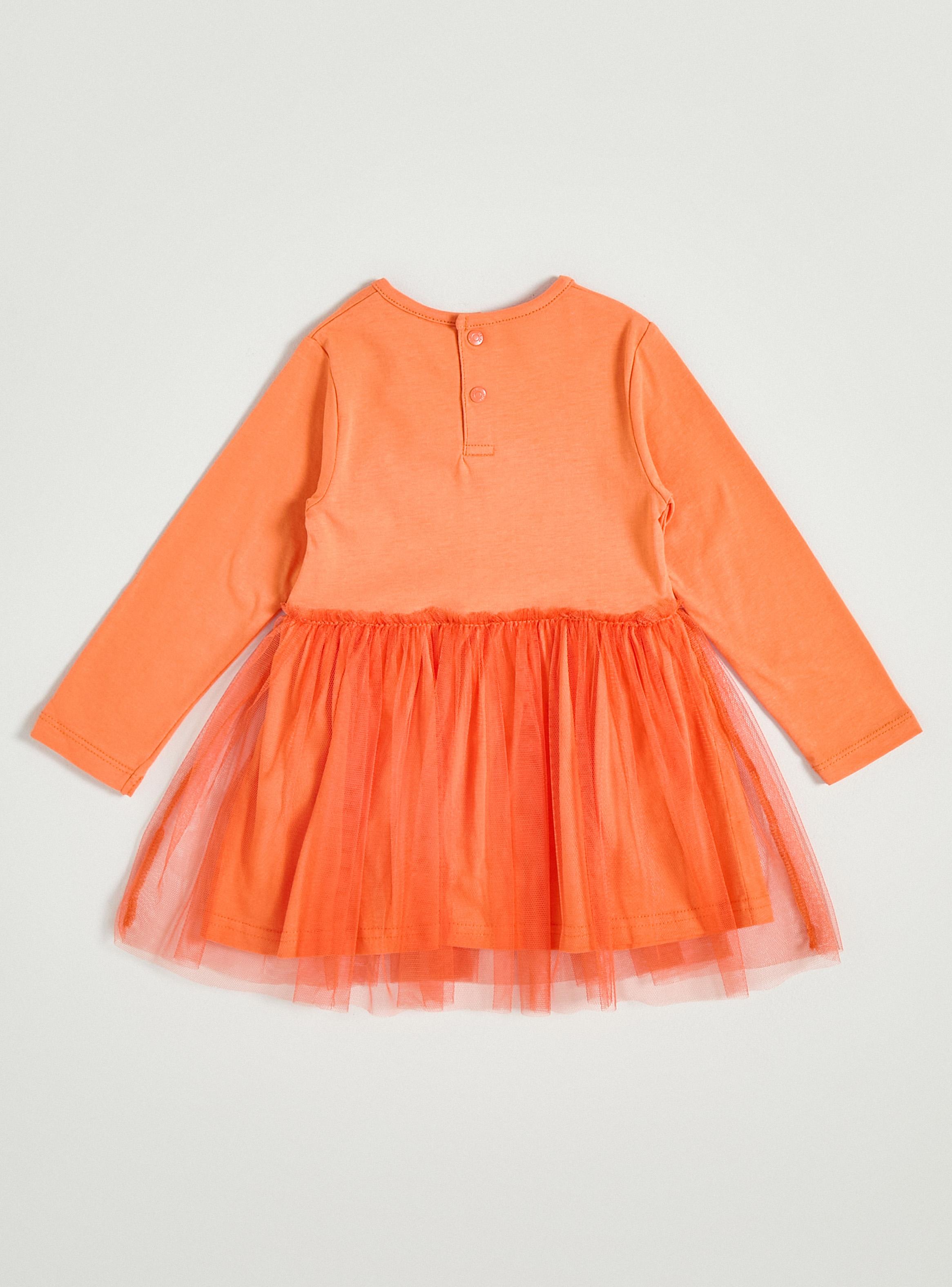 Vestido de Calabaza con Tul-2