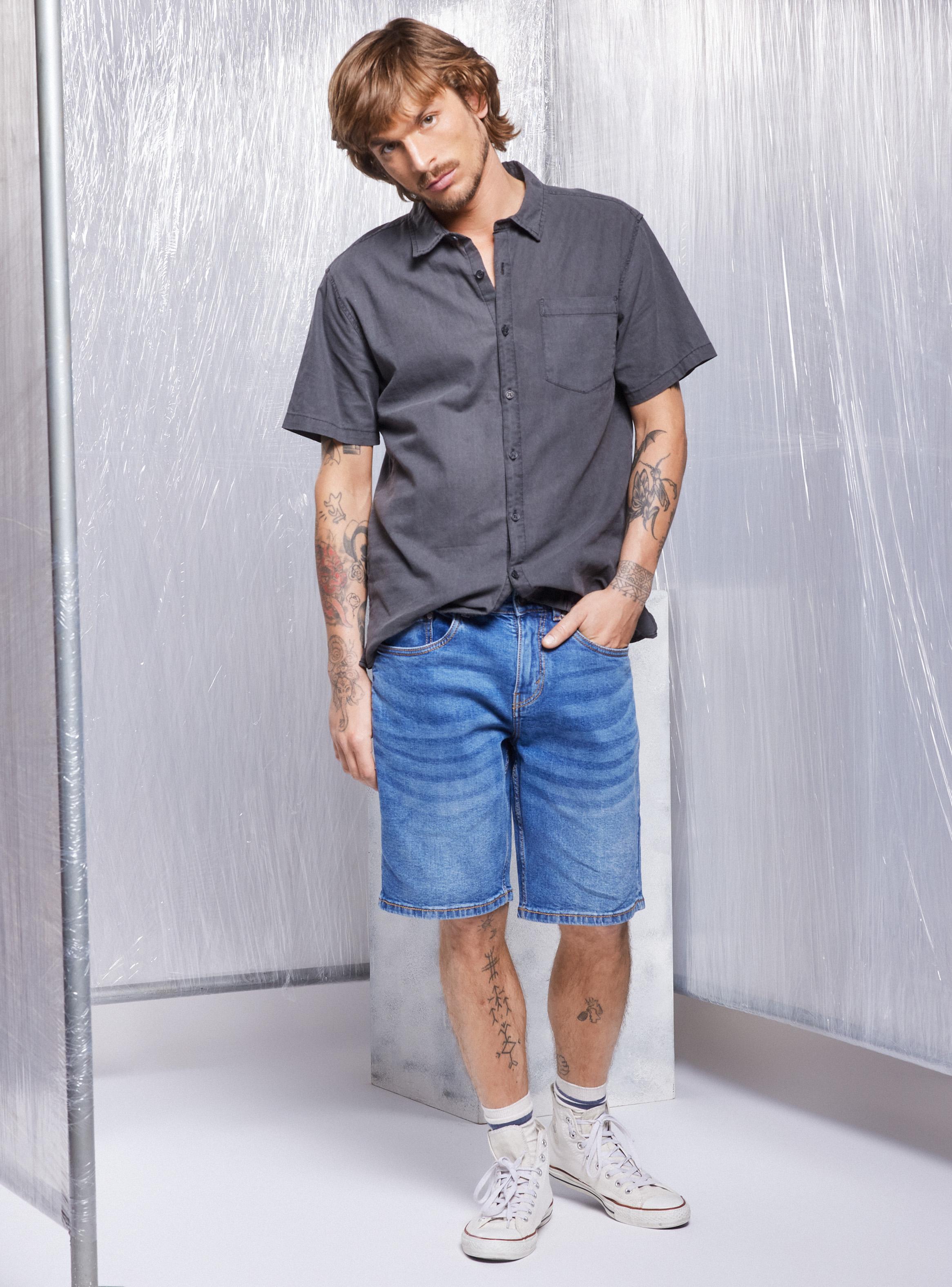 Bermuda Jeans Regular Fit-4