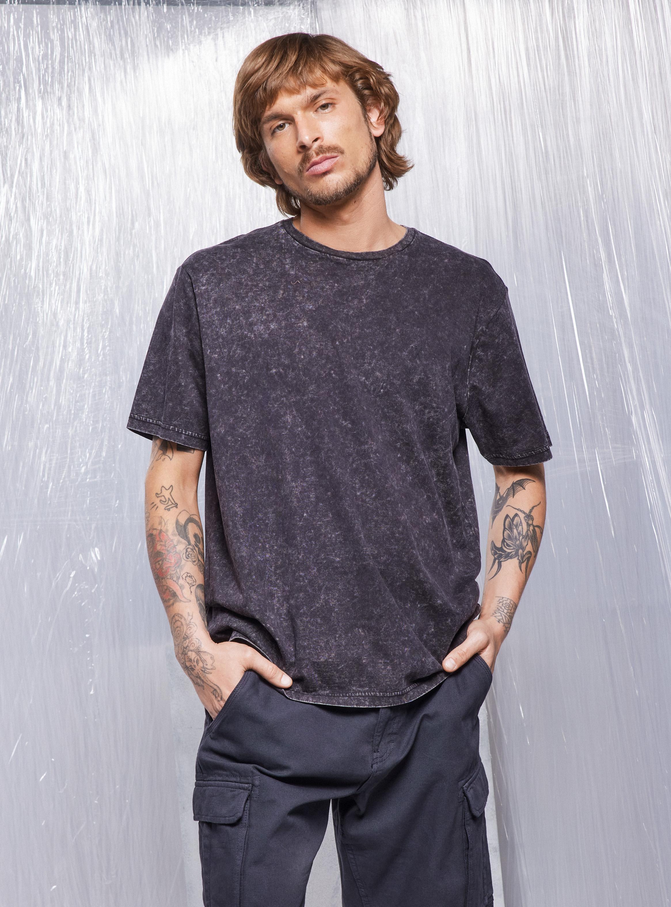 Polera Super Lavada Relaxed Fit-0