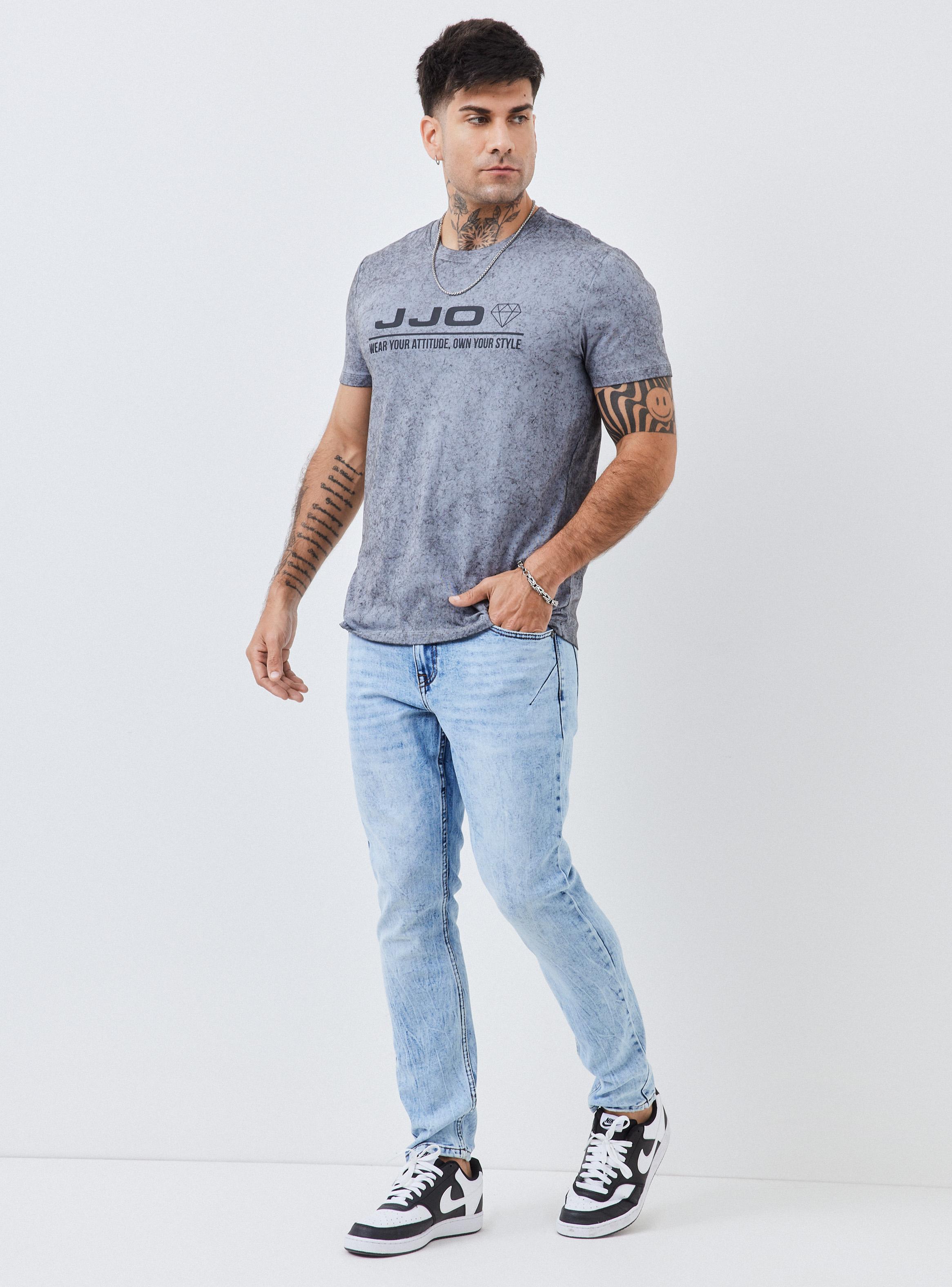 Jeans Gravillado Claro Skinny Fit-4