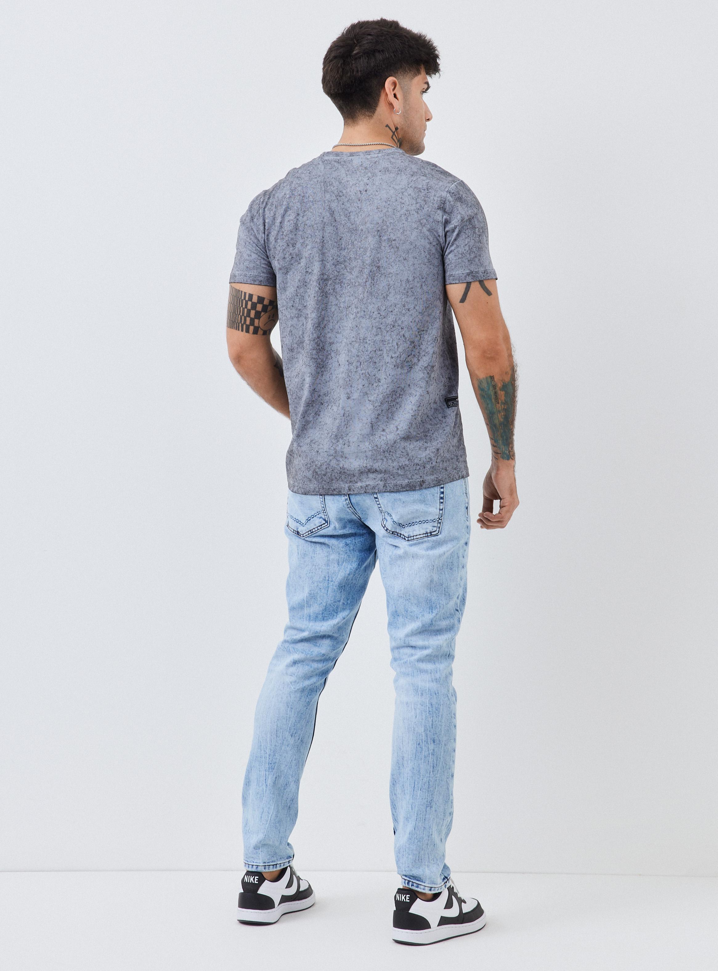 Jeans Gravillado Claro Skinny Fit-5