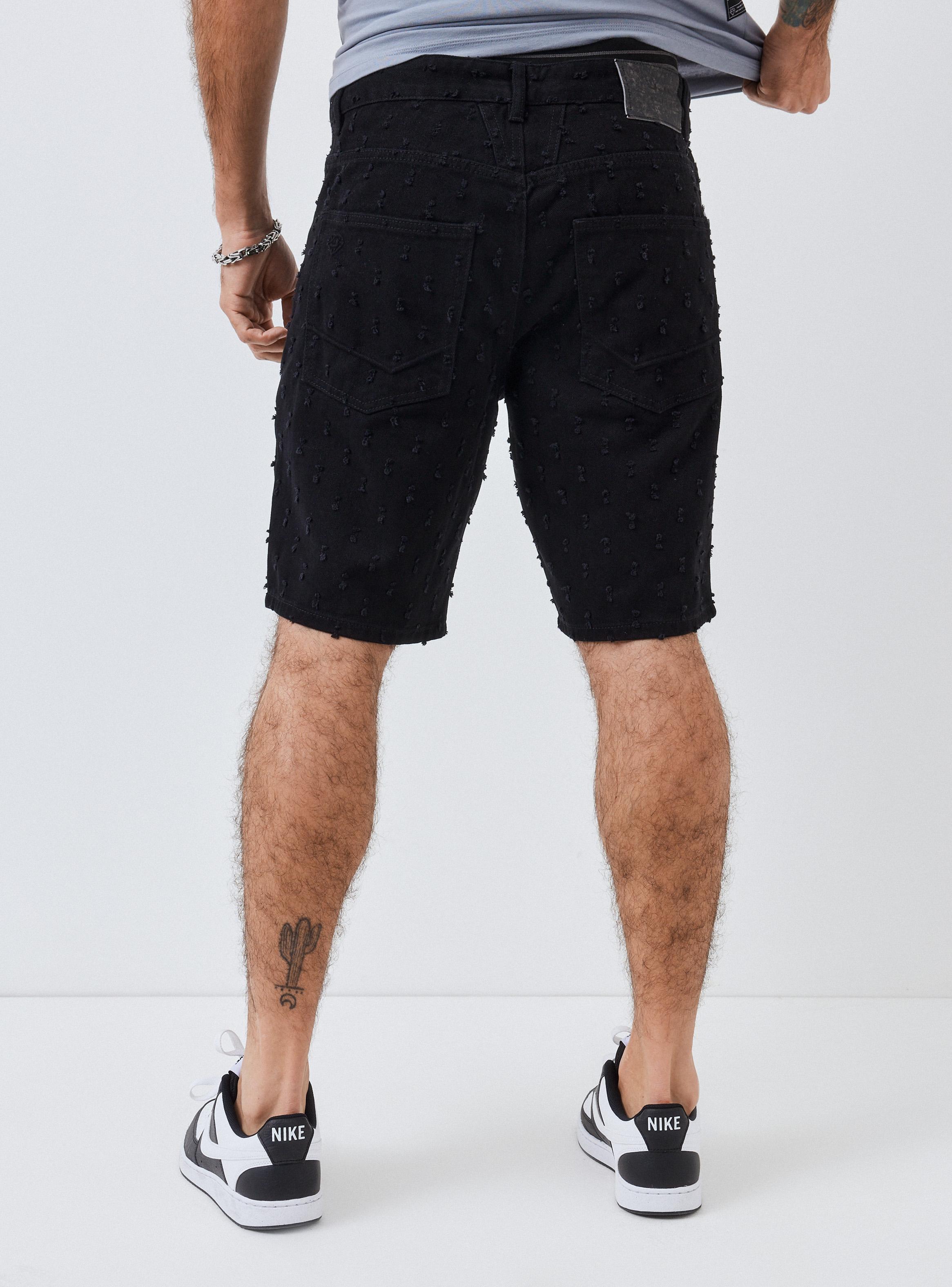 Short Relaxed Piquetes Relaxed Fit Medio-1