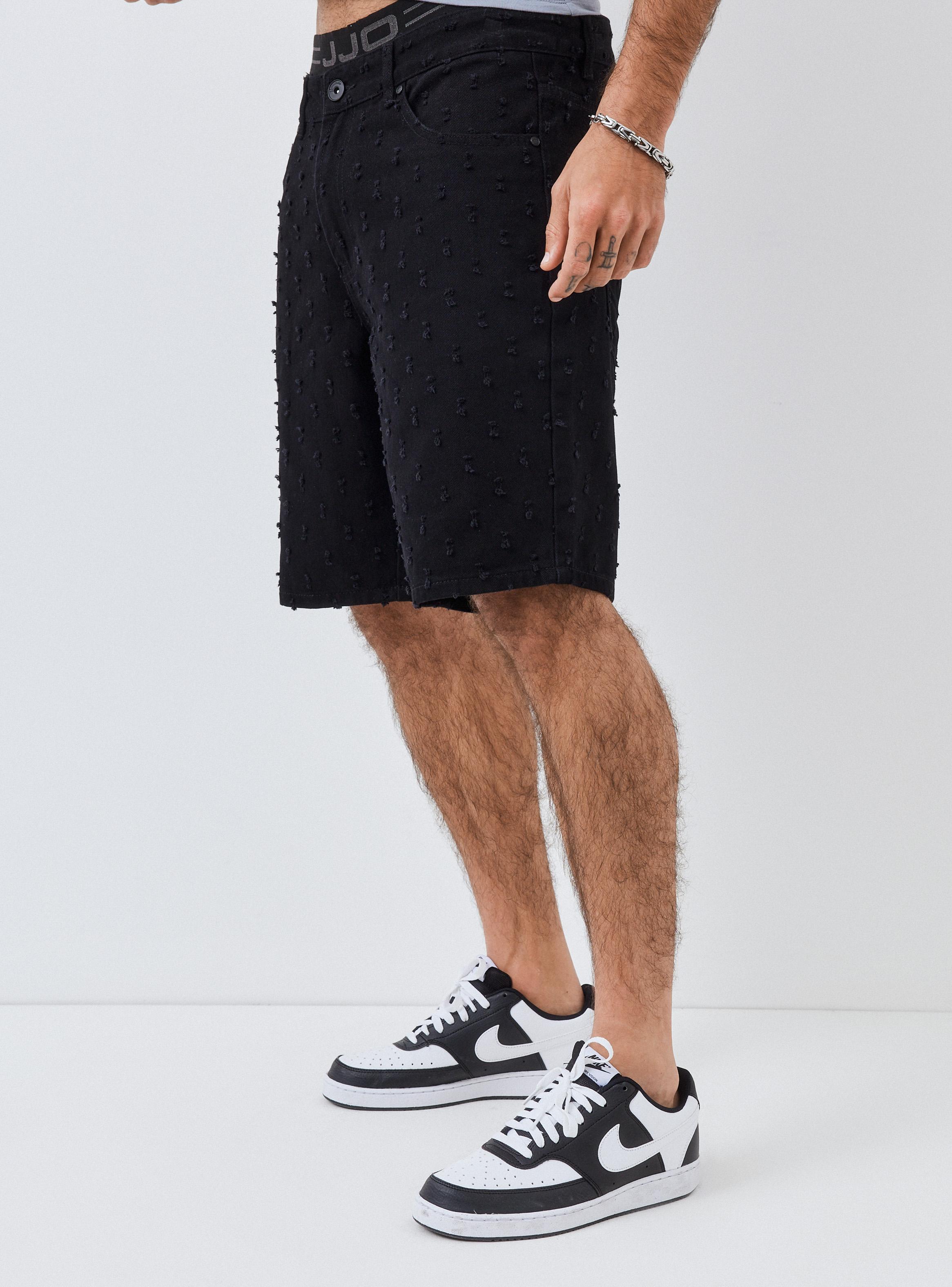 Short Relaxed Piquetes Relaxed Fit Medio-0