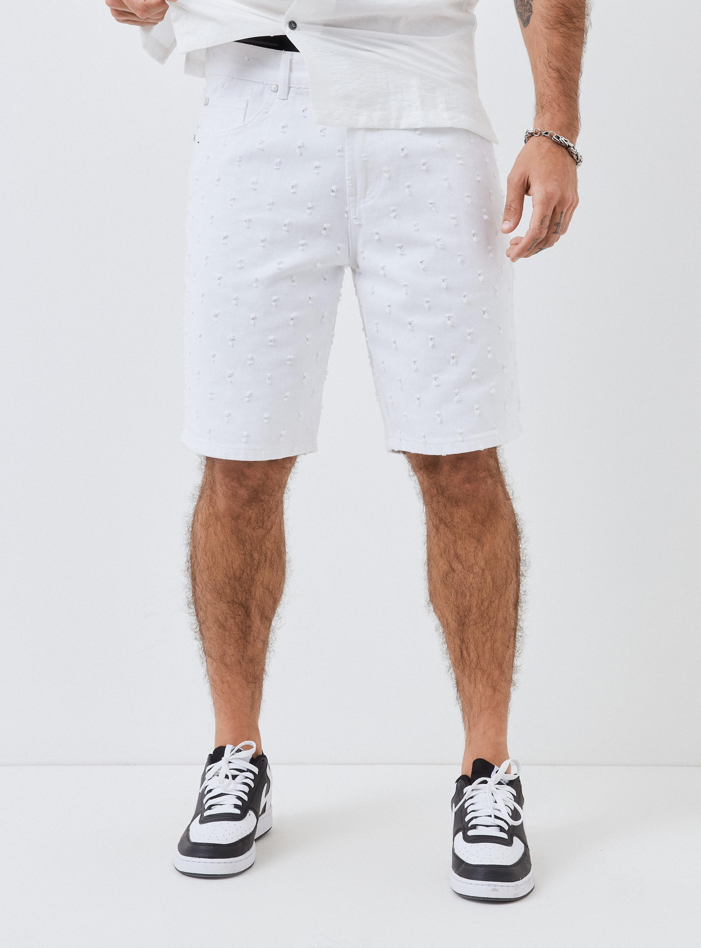 Short Relaxed Piqueteado Fit Medio-0