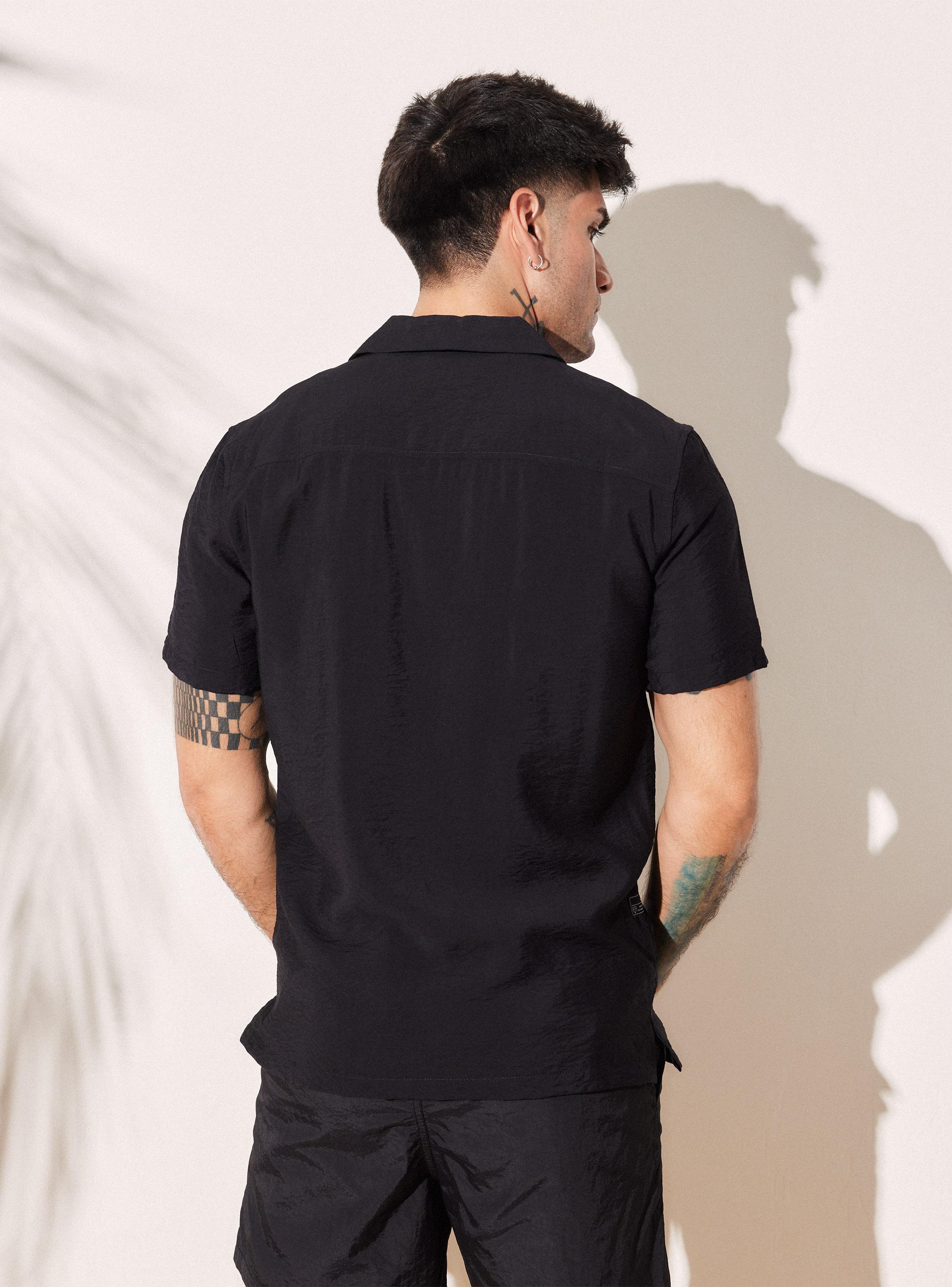 Camisa Cuello Resort Tela Textured-1